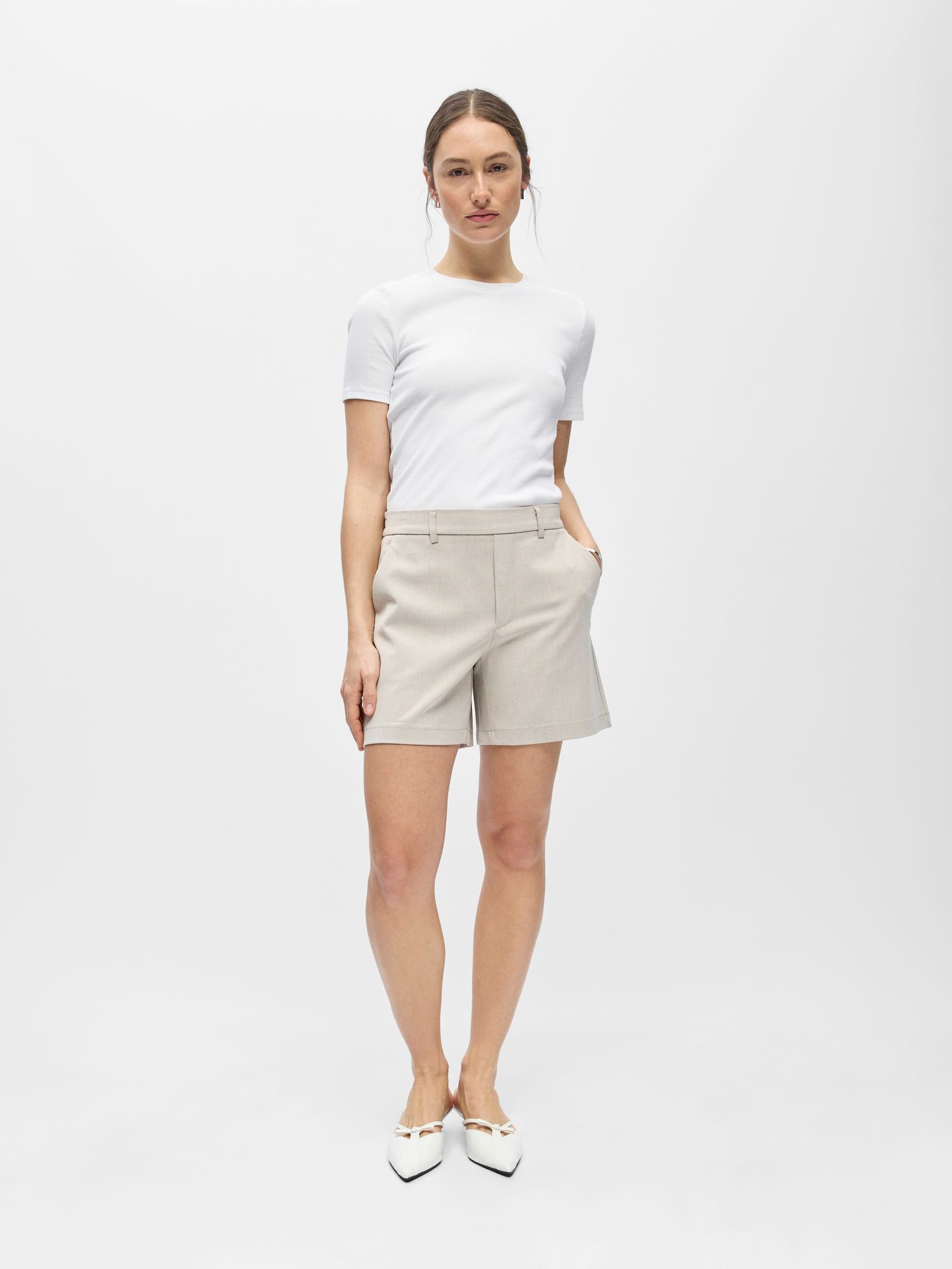 Object OBJLISA MW RE SHORTS NOOS Humus/Cloud dancer 2900166217053