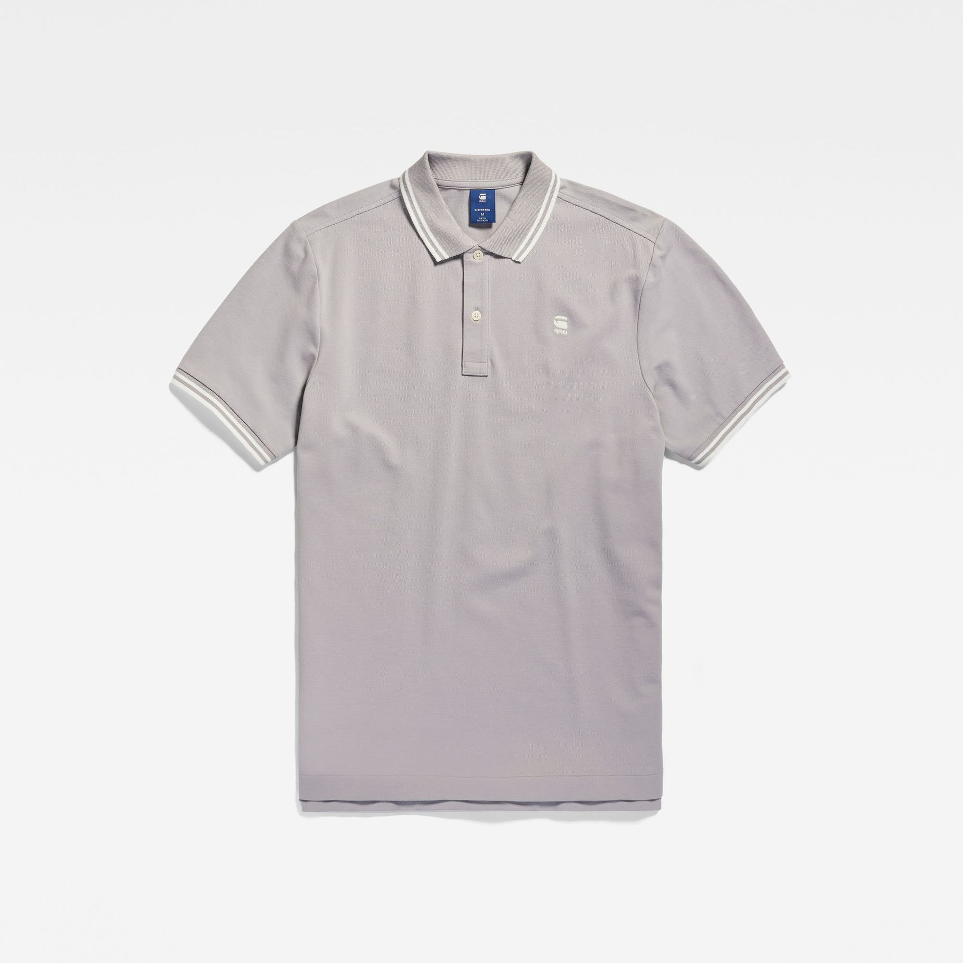 G-star Raw Dunda slim stripe polo s\s G276 grey alloy 2900155714037