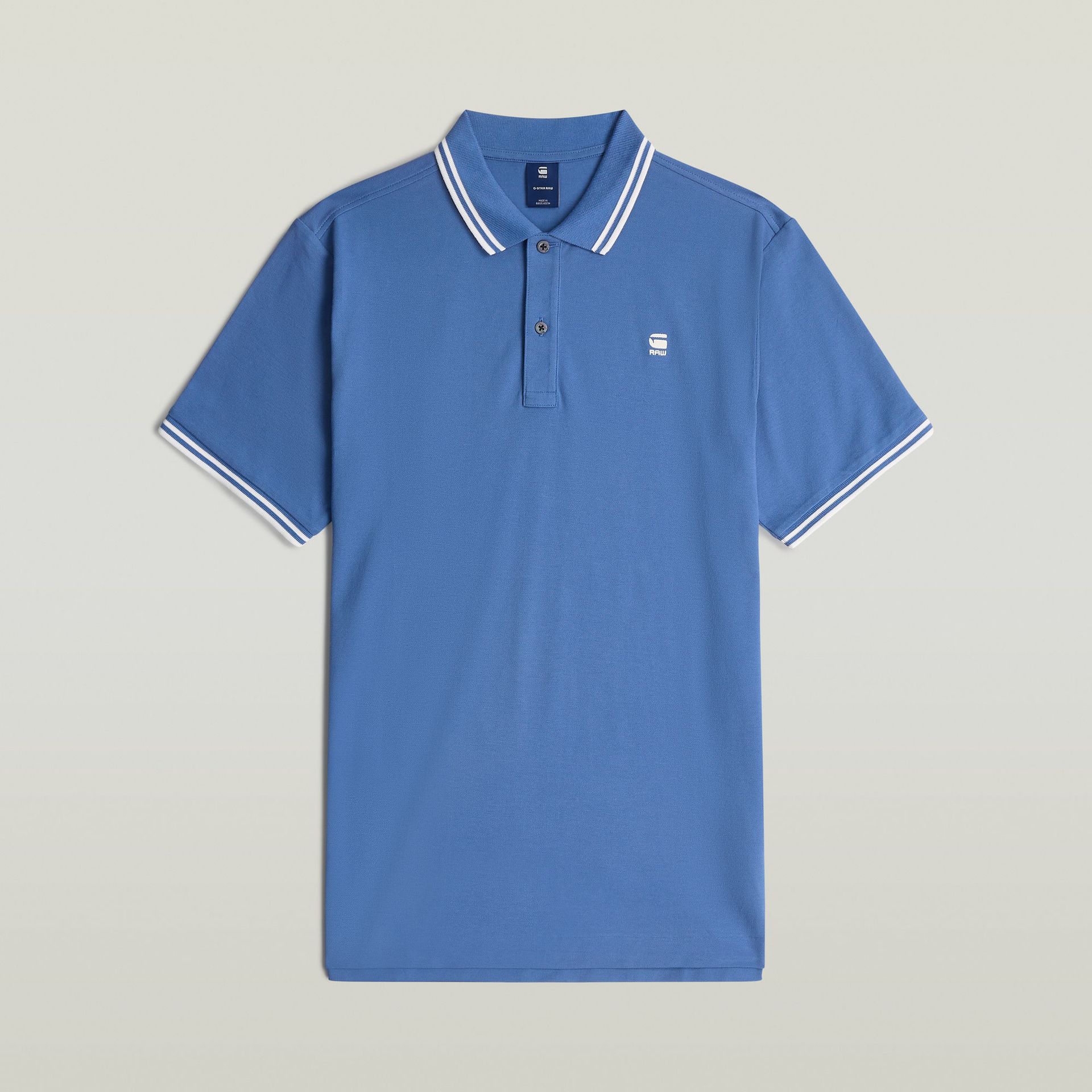 G-star Raw Dunda slim stripe polo s\s G989 dutch blue 2900155715065