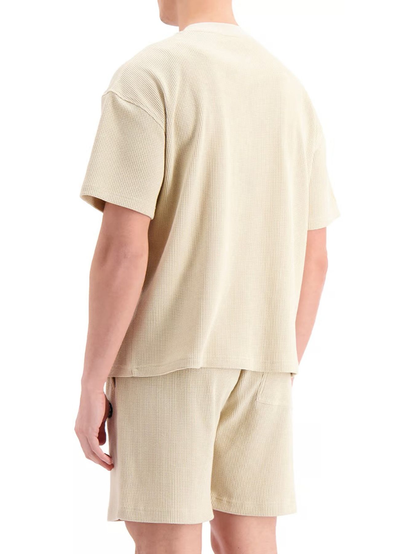 Black Bananas Monogram waffle t-shirt Beige 2900155727037