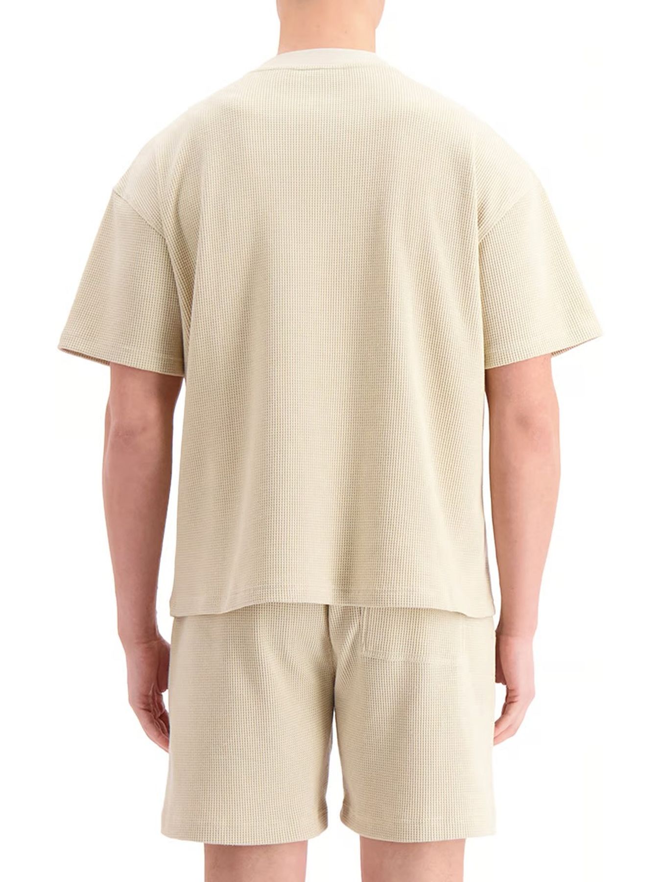 Black Bananas Monogram waffle t-shirt Beige 2900155727037