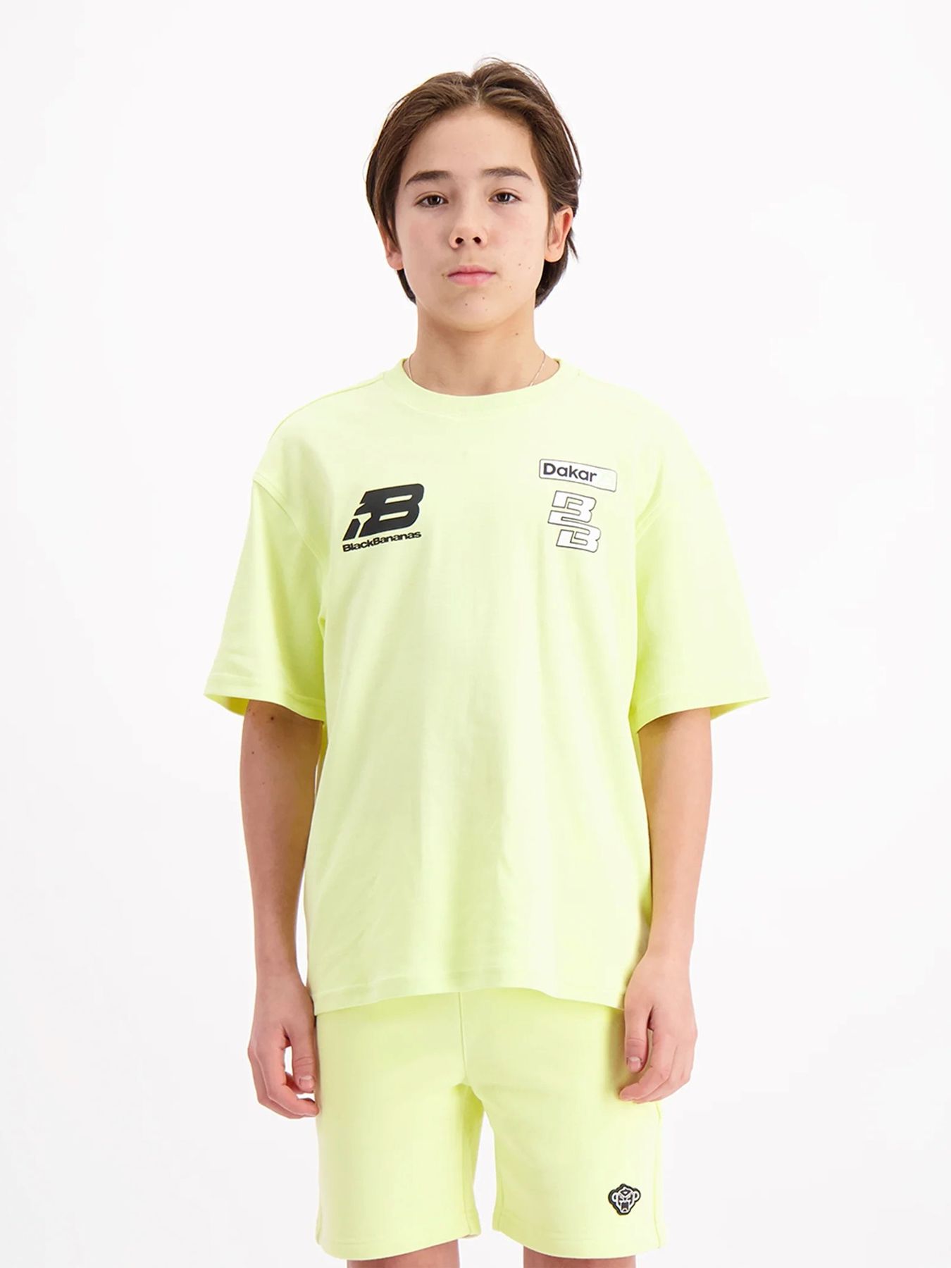 Black Bananas Kids Cross t-shirt Geel 2900155733052