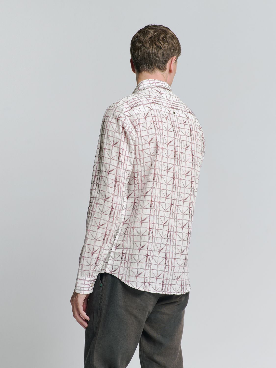 No Excess Shirt Allover Printed With Linen 146 mauve 2900155744065
