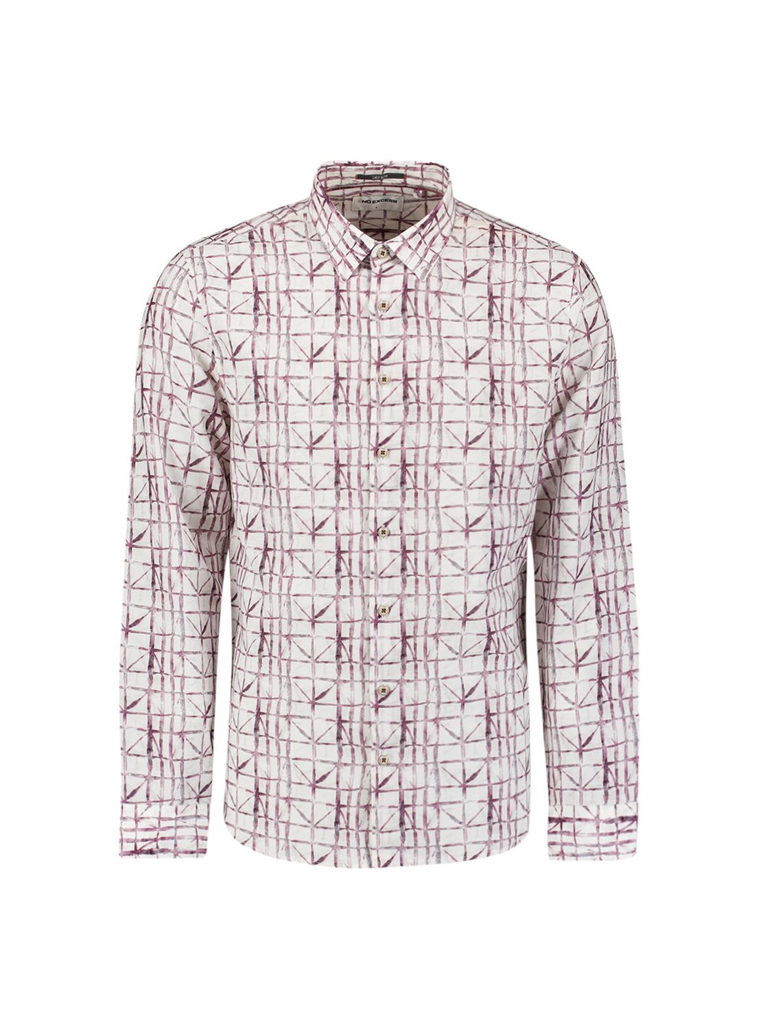 No Excess Shirt Allover Printed With Linen 146 mauve 2900155744065