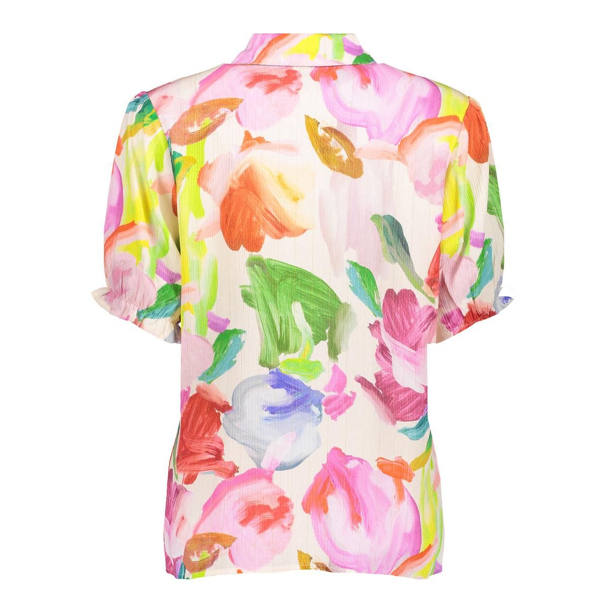 geisha Blouse 10 off-white/green/pink 2900155763073