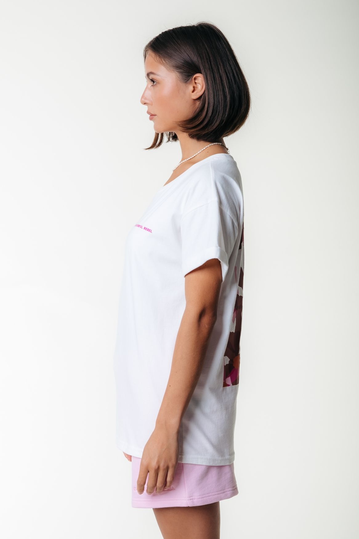 Colourful Rebel Flower Square Boxy Tee 118 standard white 2900155794046