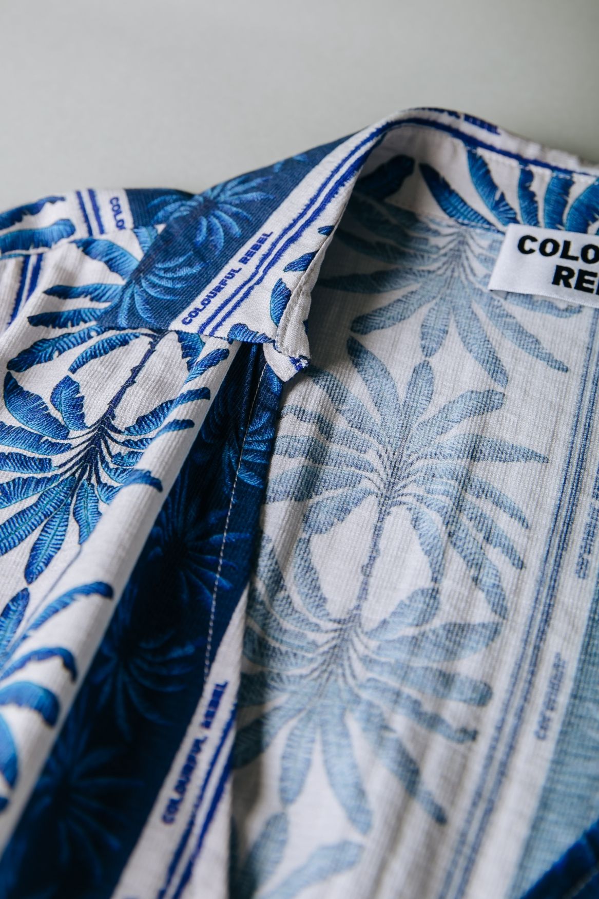 Colourful Rebel Ava Palm Collar Real Wrap Maxi Dress SS 505 bright blue 2900155798075