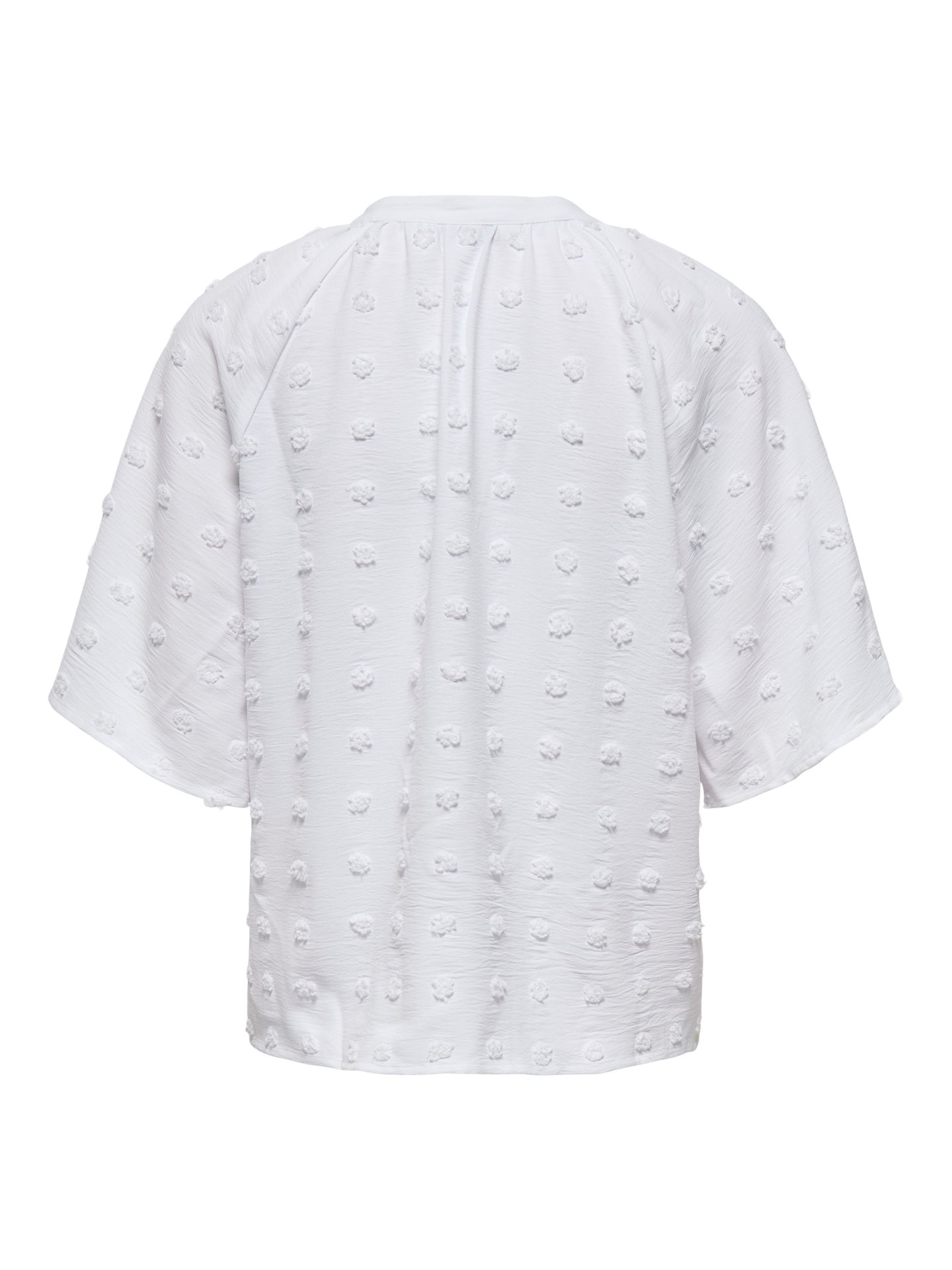Only ONLIVANA LIFE 34 DOBBY V-NECK TOP W Bright White 2900155827027 Only ONLIVANA LIFE 34 DOBBY V-NECK TOP W Bright White 2900155827027
