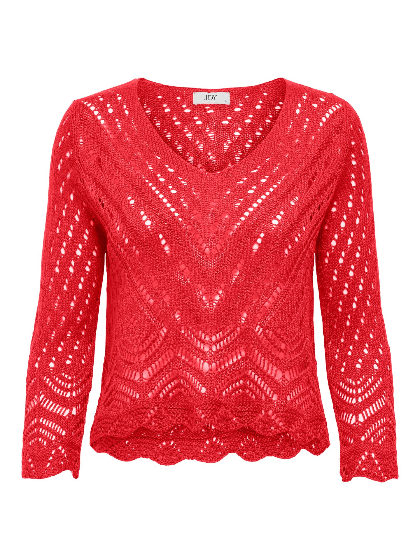 JDY JDYNEW SUN 3/4 CROPPED PULLOVER KNT Mars Red 2900155900034