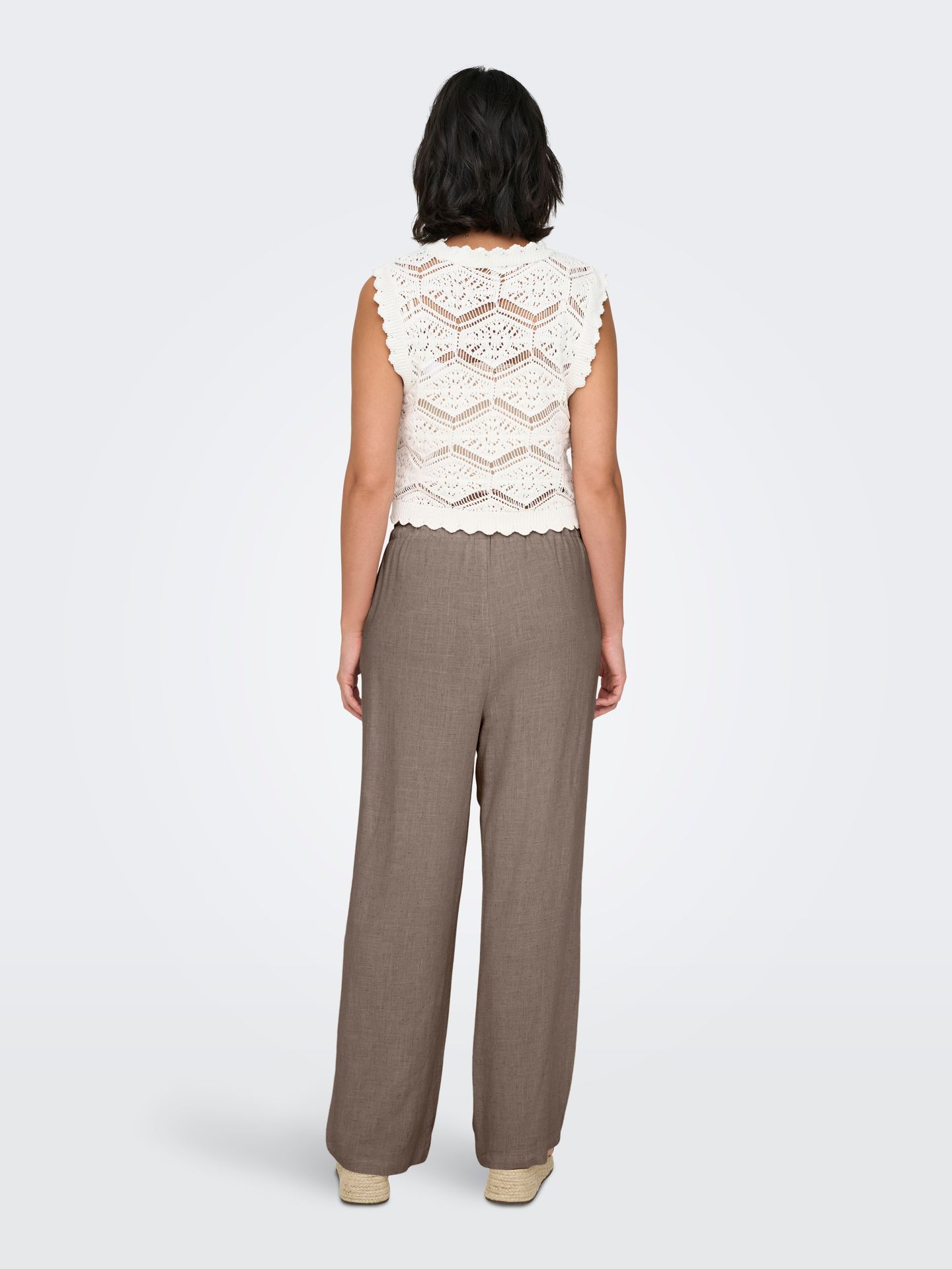 Only ONLSIESTA MW PULL-UP LINEN BL PNT N Walnut 2900165221020