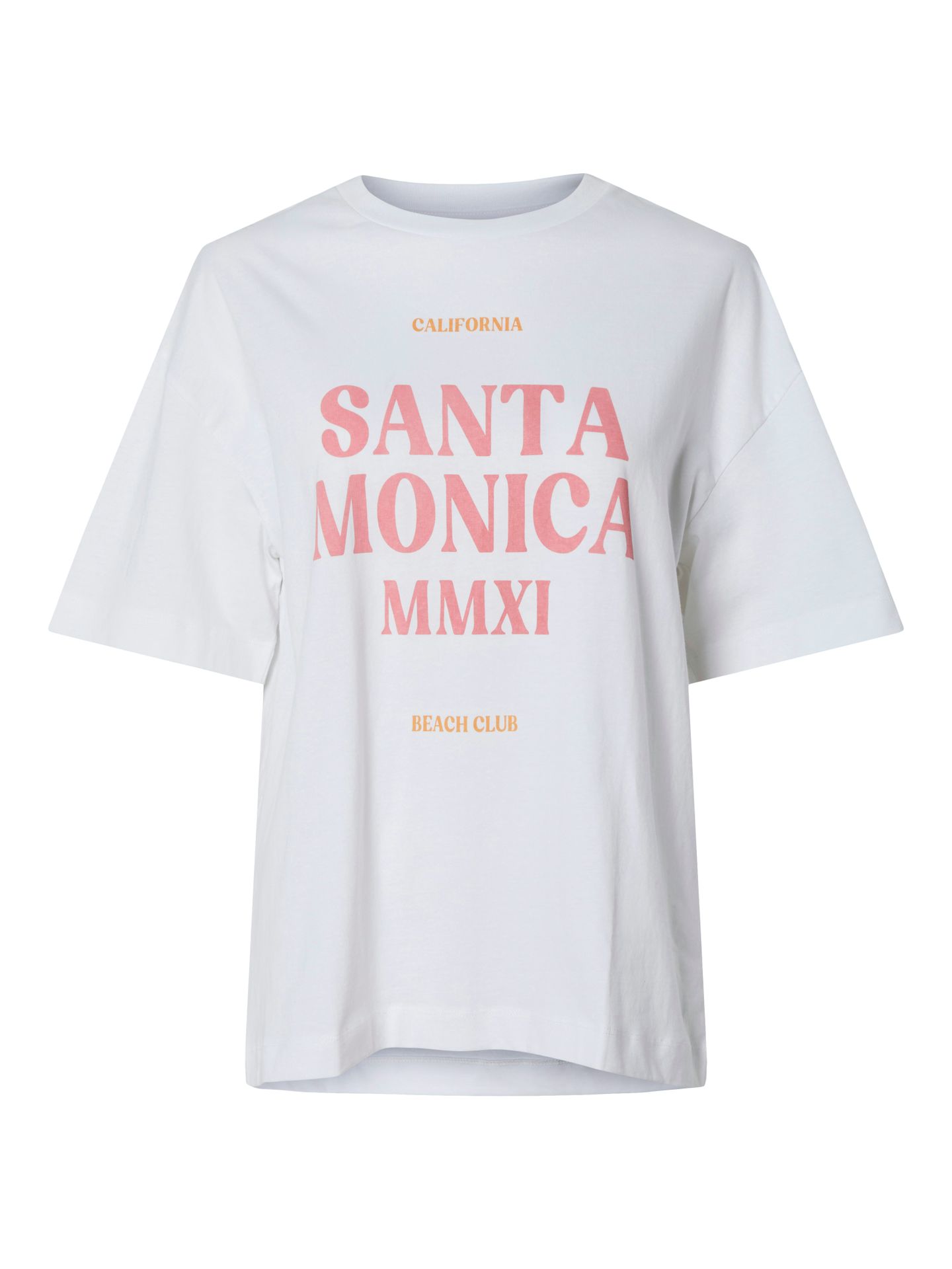 Pieces PCCLAUDE SS PRINTED T-SHIRT JRS BC Bright White/LIMONI 2900155991056