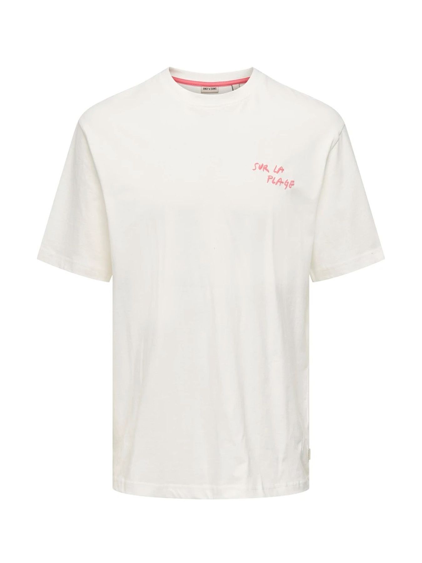 Only & Sons ONSMILO SKETCH RLX COAST SS TEE CS Cloud Dancer/SUNDAYS 2900156017021