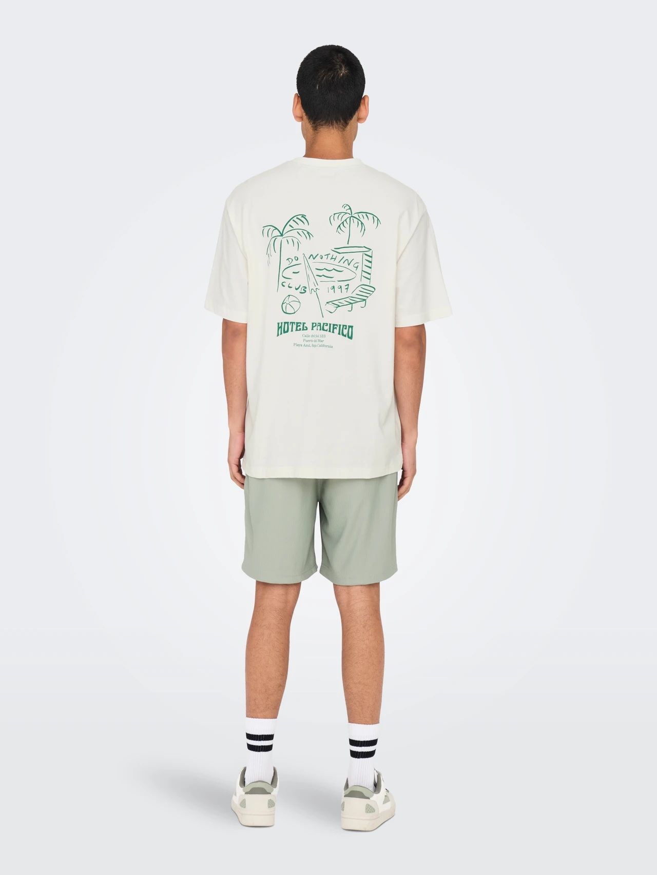 Only & Sons ONSMILO SKETCH RLX COAST SS TEE CS Cloud Dancer/LOCALS 2900156016024