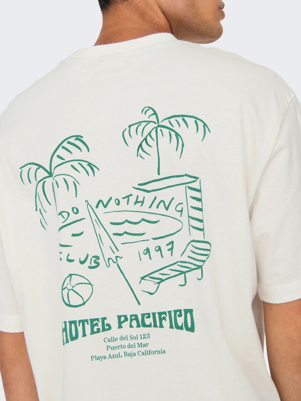 Only & Sons ONSMILO SKETCH RLX COAST SS TEE CS Cloud Dancer/LOCALS 2900156016024