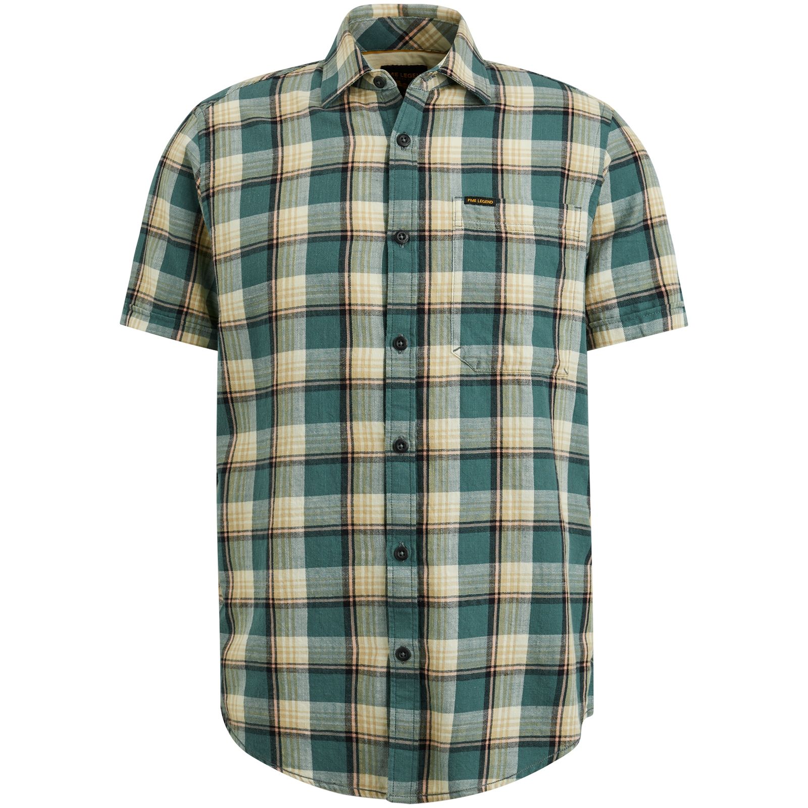Pme Legend Short Sleeve Shirt Ctn Slub Weave North Atlantic 2900156019056