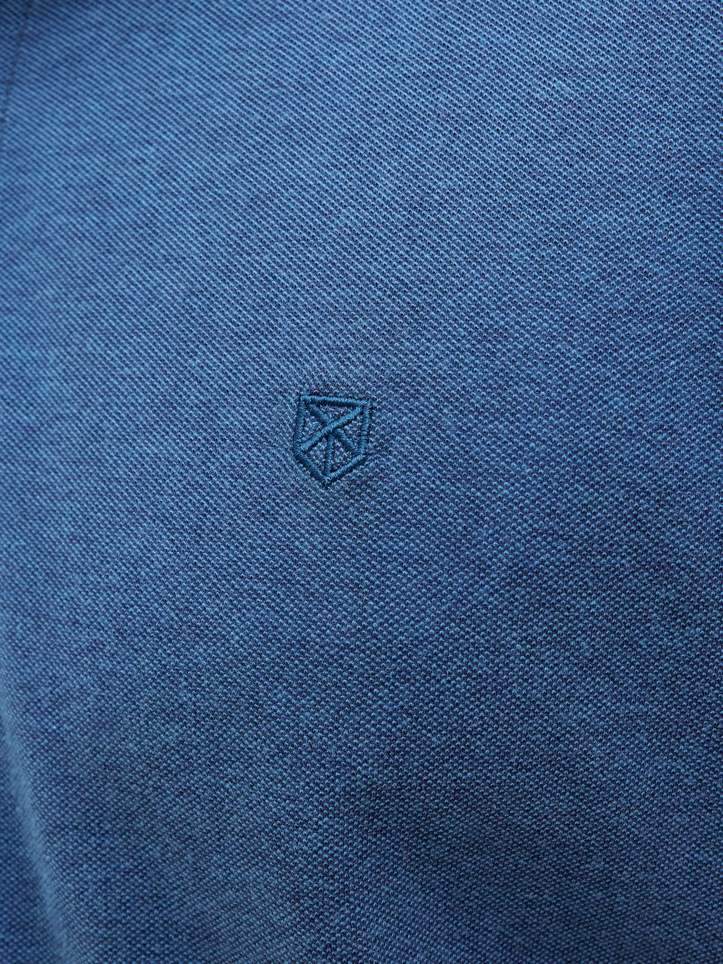 Jack & Jones JPRBLALANCE PIQUE S/S SHIRT SMU Chambray Blue 2900156061048