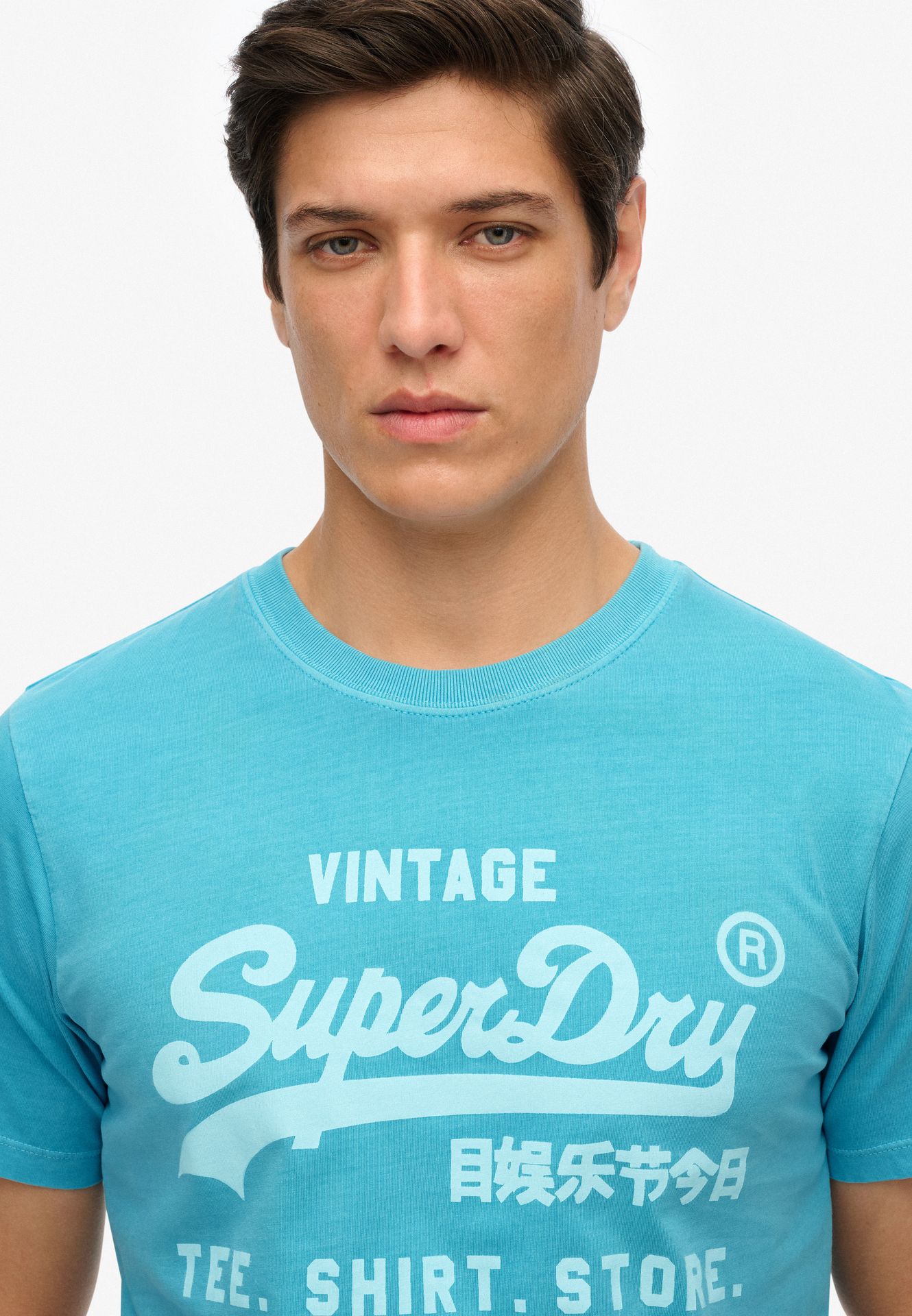 Superdry Vl Neon relaxed tee Neon Sky 2900156068078