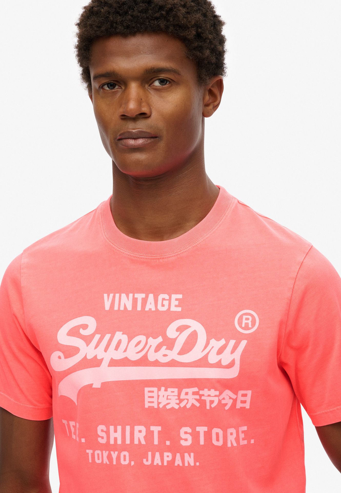 Superdry Vl Neon relaxed tee Hyper Fire 2900156283068