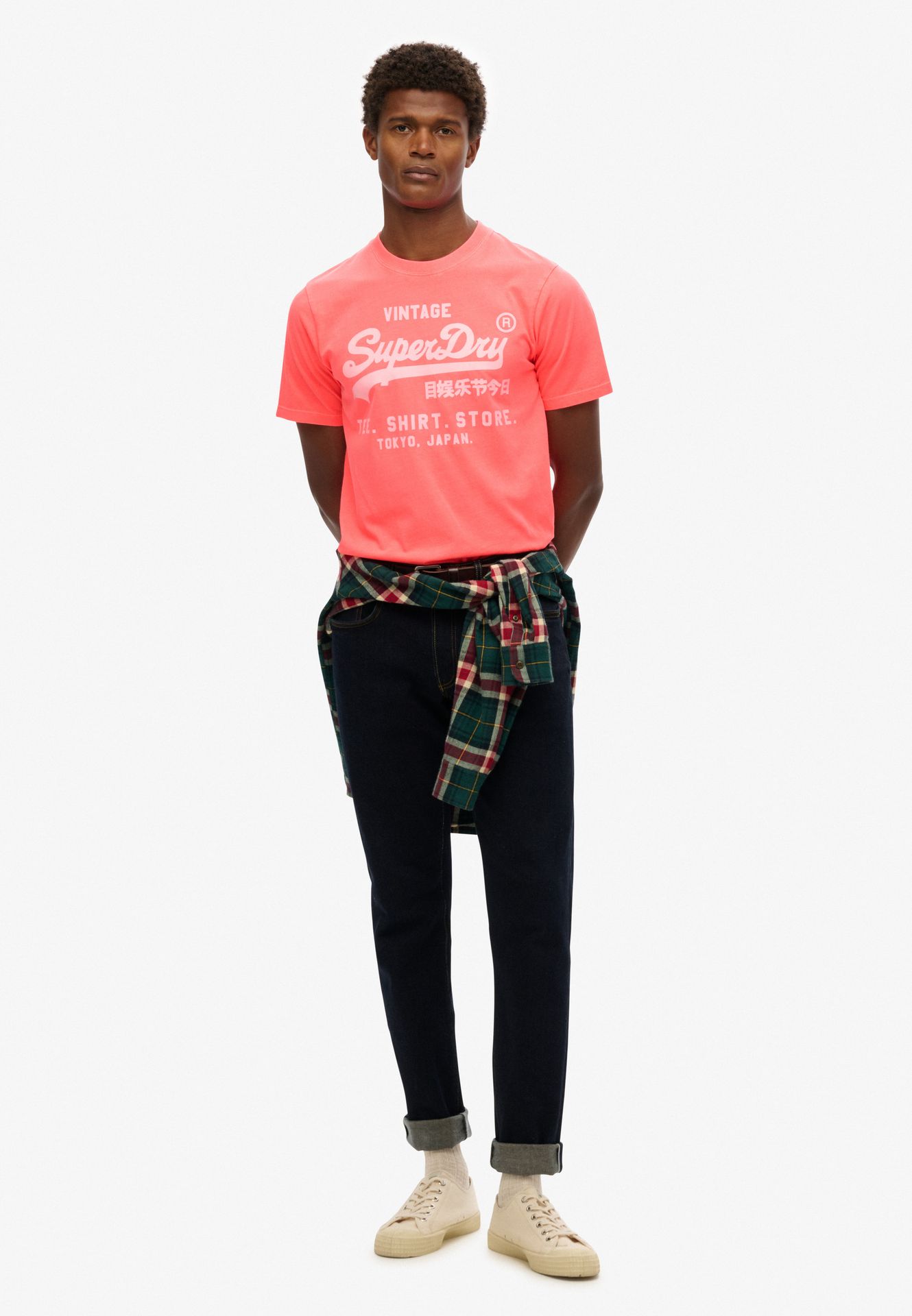 Superdry Vl Neon relaxed tee Hyper Fire 2900156283068