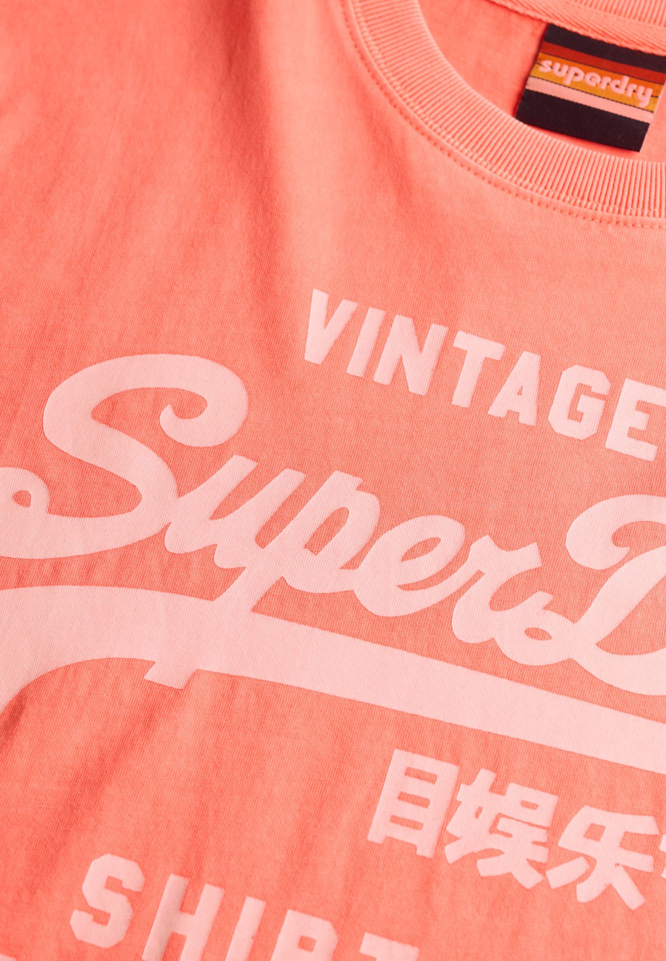 Superdry Vl Neon relaxed tee Hyper Fire 2900156283068