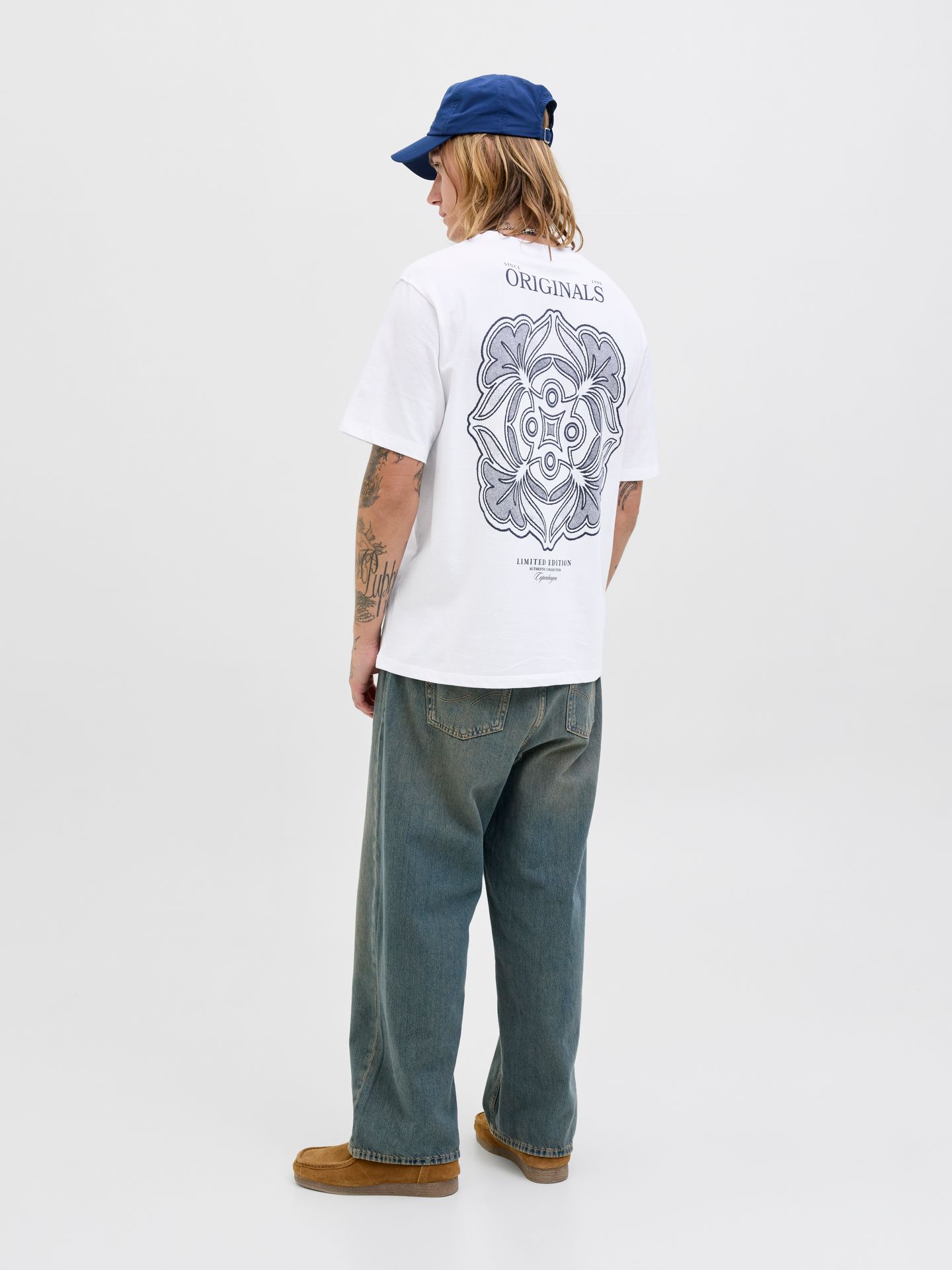 Jack & Jones JORDIA GRAPHIC BACK TEE SS CREW NEC Bright White 2900156073027