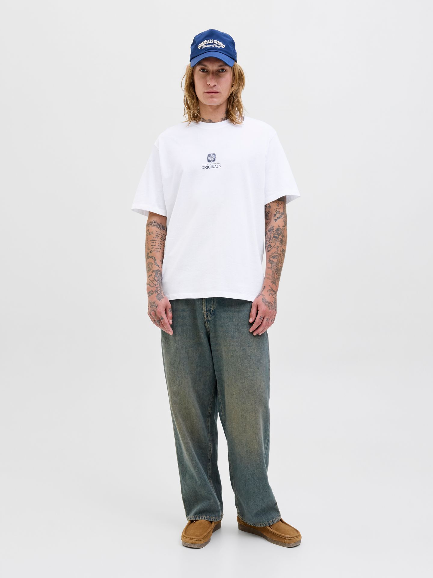 Jack & Jones JORDIA GRAPHIC BACK TEE SS CREW NEC Bright White 2900156073027