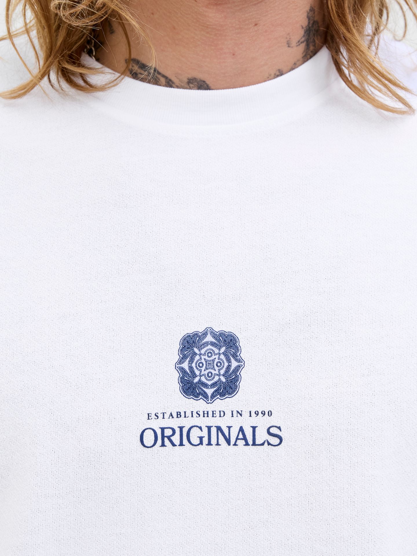 Jack & Jones JORDIA GRAPHIC BACK TEE SS CREW NEC Bright White 2900156073027