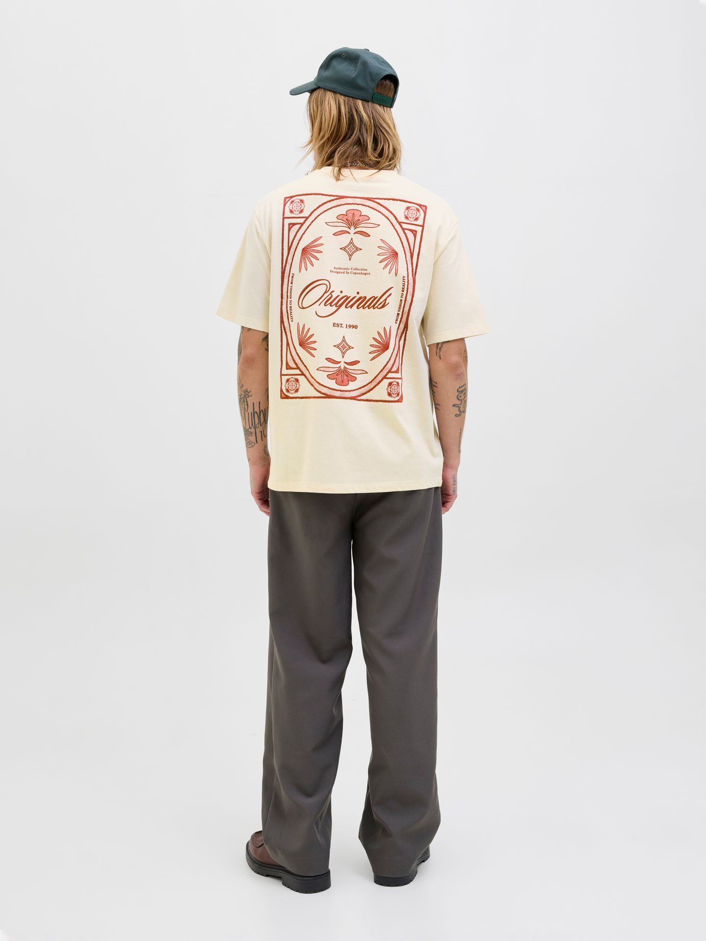 Jack & Jones JORDIA GRAPHIC BACK TEE SS CREW NEC Antique White 2900156160017