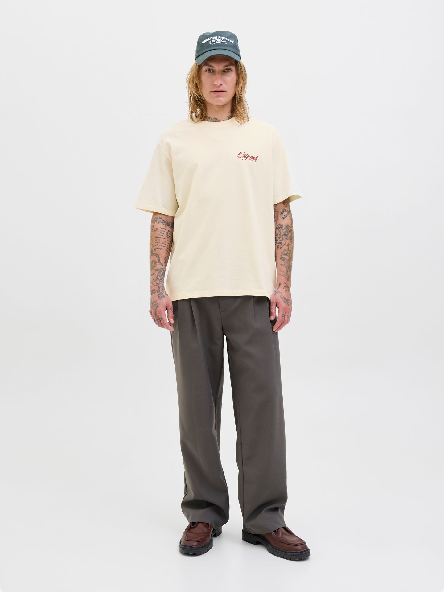 Jack & Jones JORDIA GRAPHIC BACK TEE SS CREW NEC Antique White 2900156160017