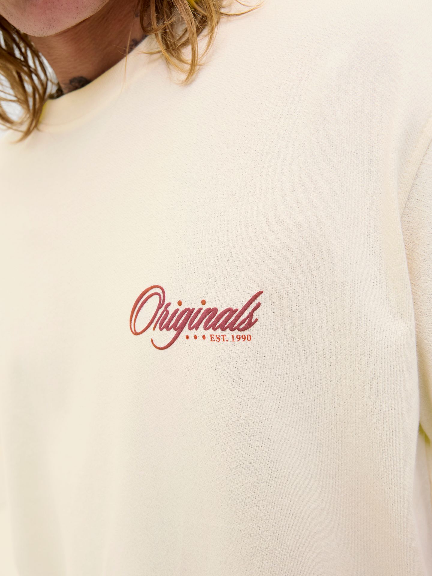 Jack & Jones JORDIA GRAPHIC BACK TEE SS CREW NEC Antique White 2900156160017