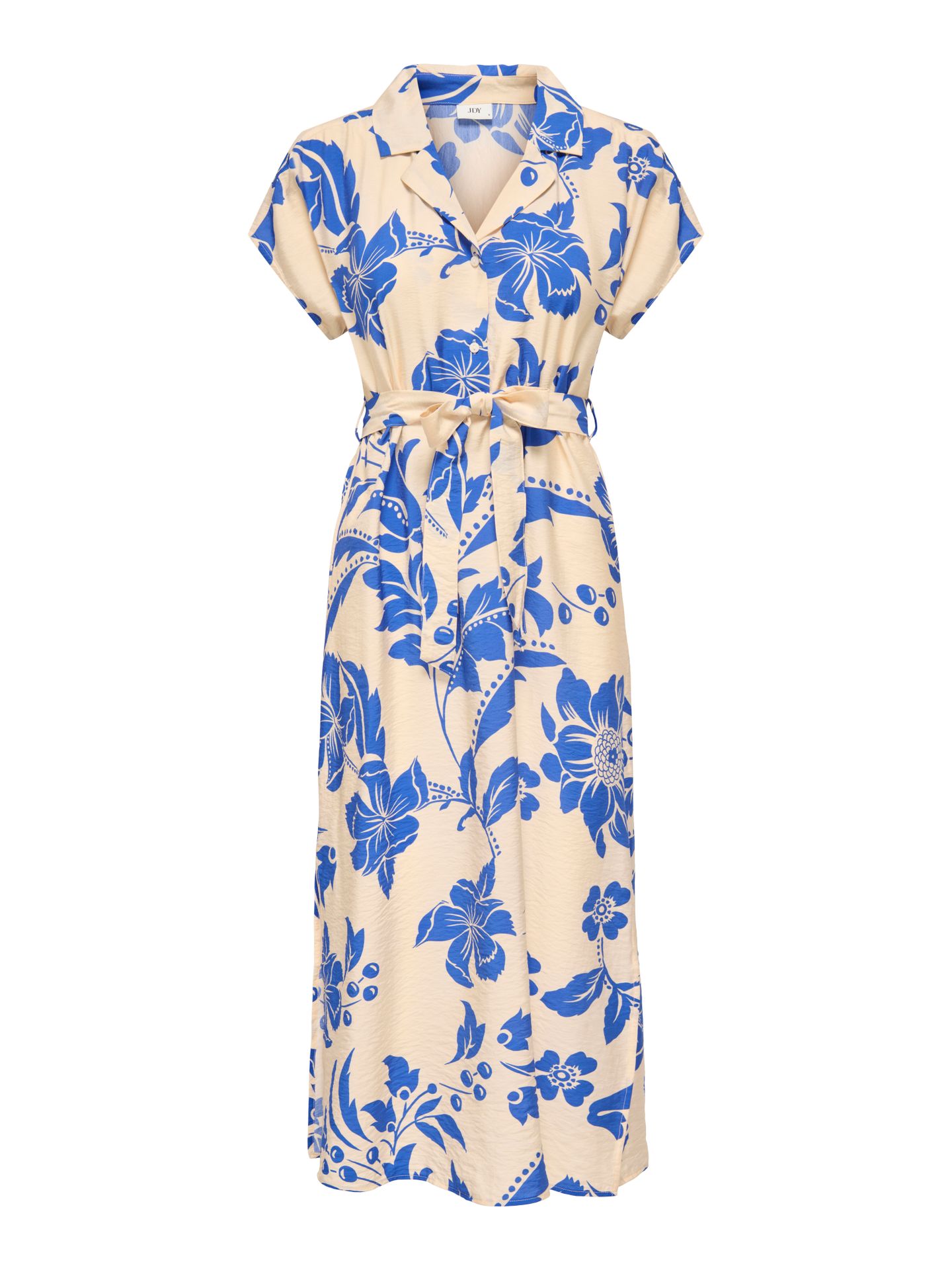 JDY JDYTROYA LIFE S/L MIDI DRESS WVN DI Creme/35-01-26 DAZZLING BLUE FLOWER 00113050-EKA26011400003302