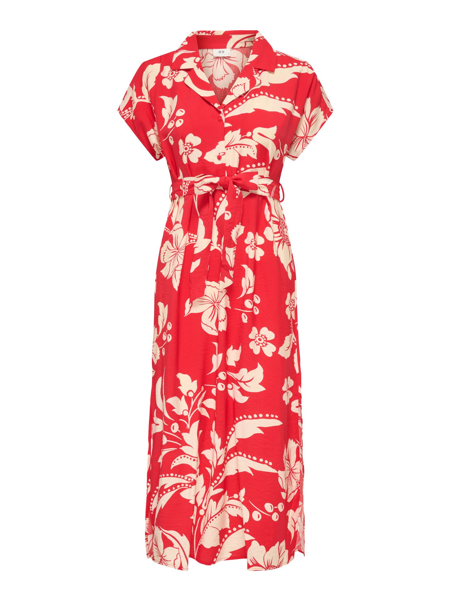 JDY JDYTROYA LIFE S/L MIDI DRESS WVN DI Salsa/34-01-26 CREME FLOWERS 2900163876024