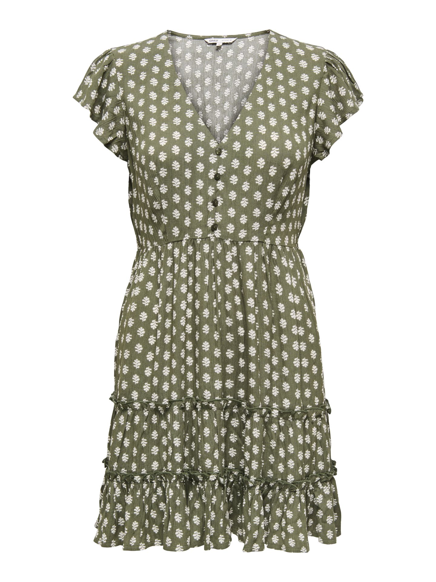 Only ONLCLAUDETTE LIFE SS MINI DRESS WVN Kalamata/NEJA GRAFIC 00113052-EKA26011400000361