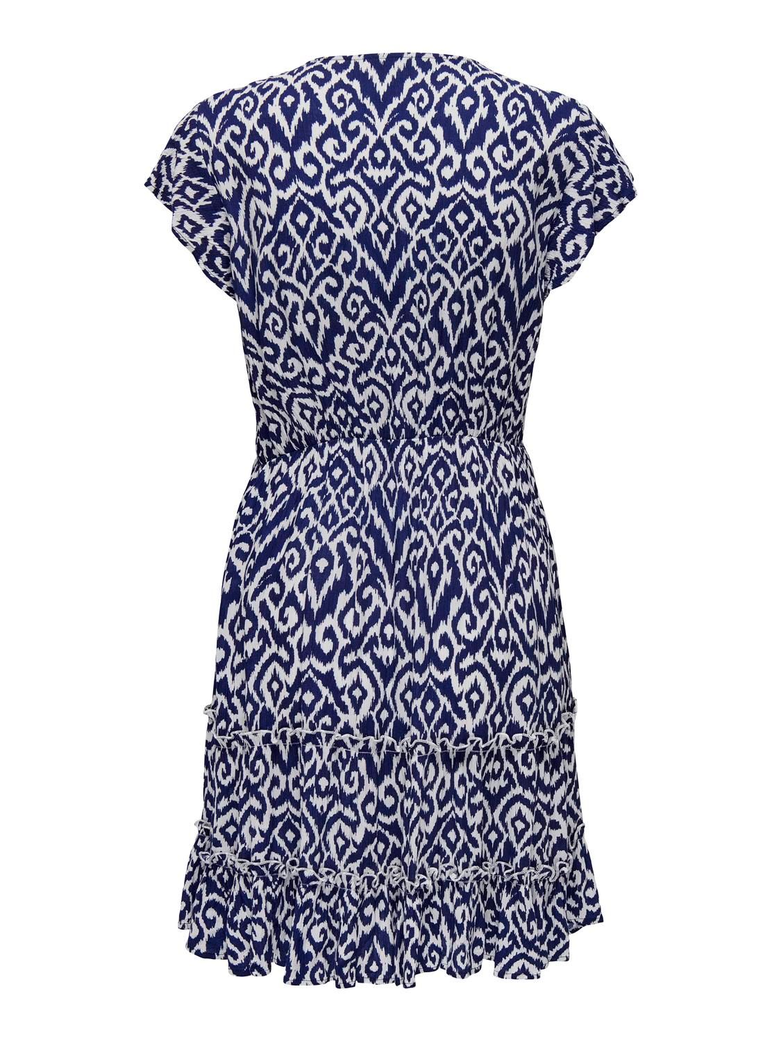 Only ONLCLAUDETTE LIFE SS MINI DRESS WVN Ombre Blue/CLAUDETTE GRAFIC 2900156088014