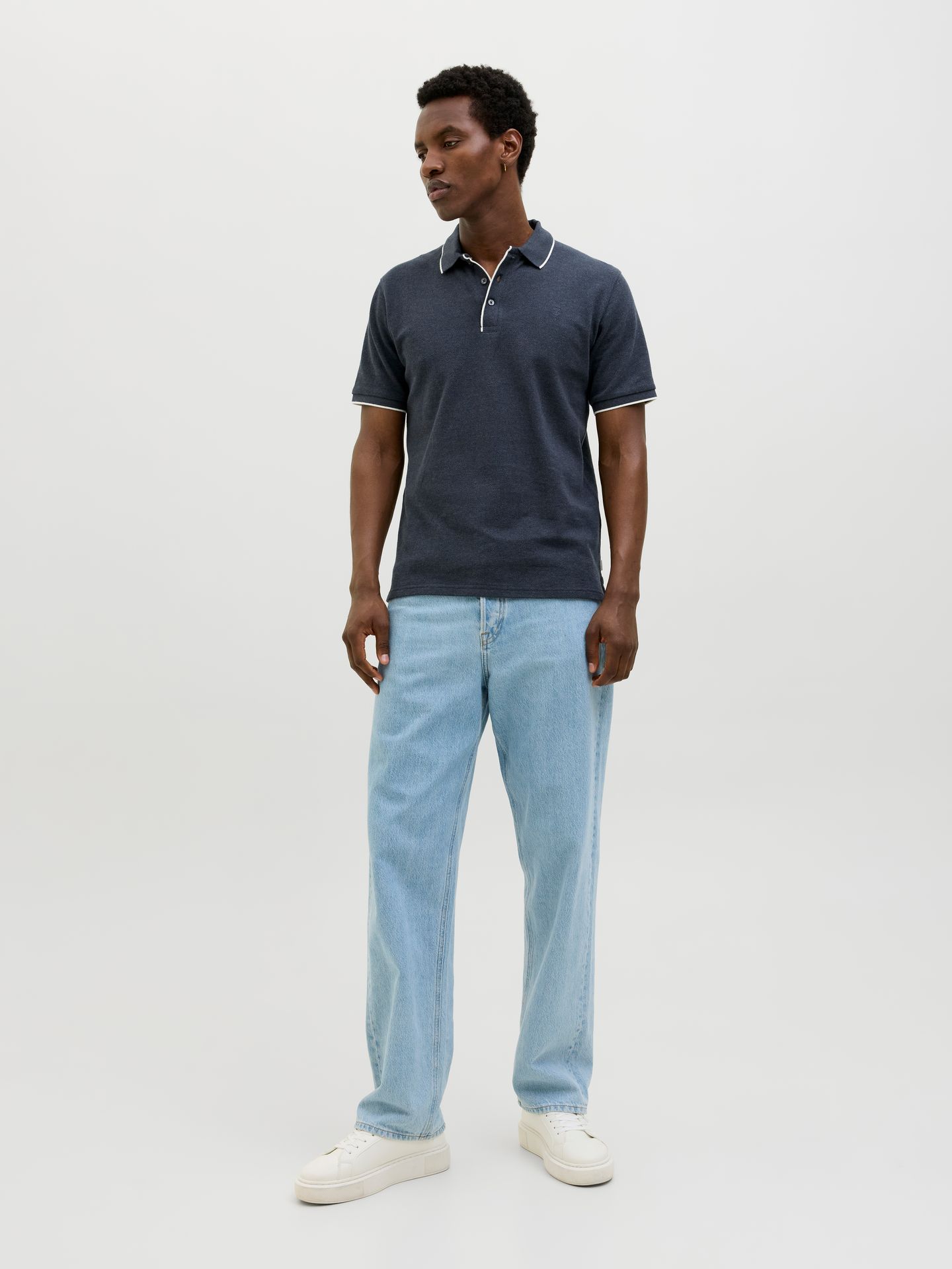 Jack & Jones JPRCCLOGAN SS POLO Navy Blazer/AOP 2900156104035