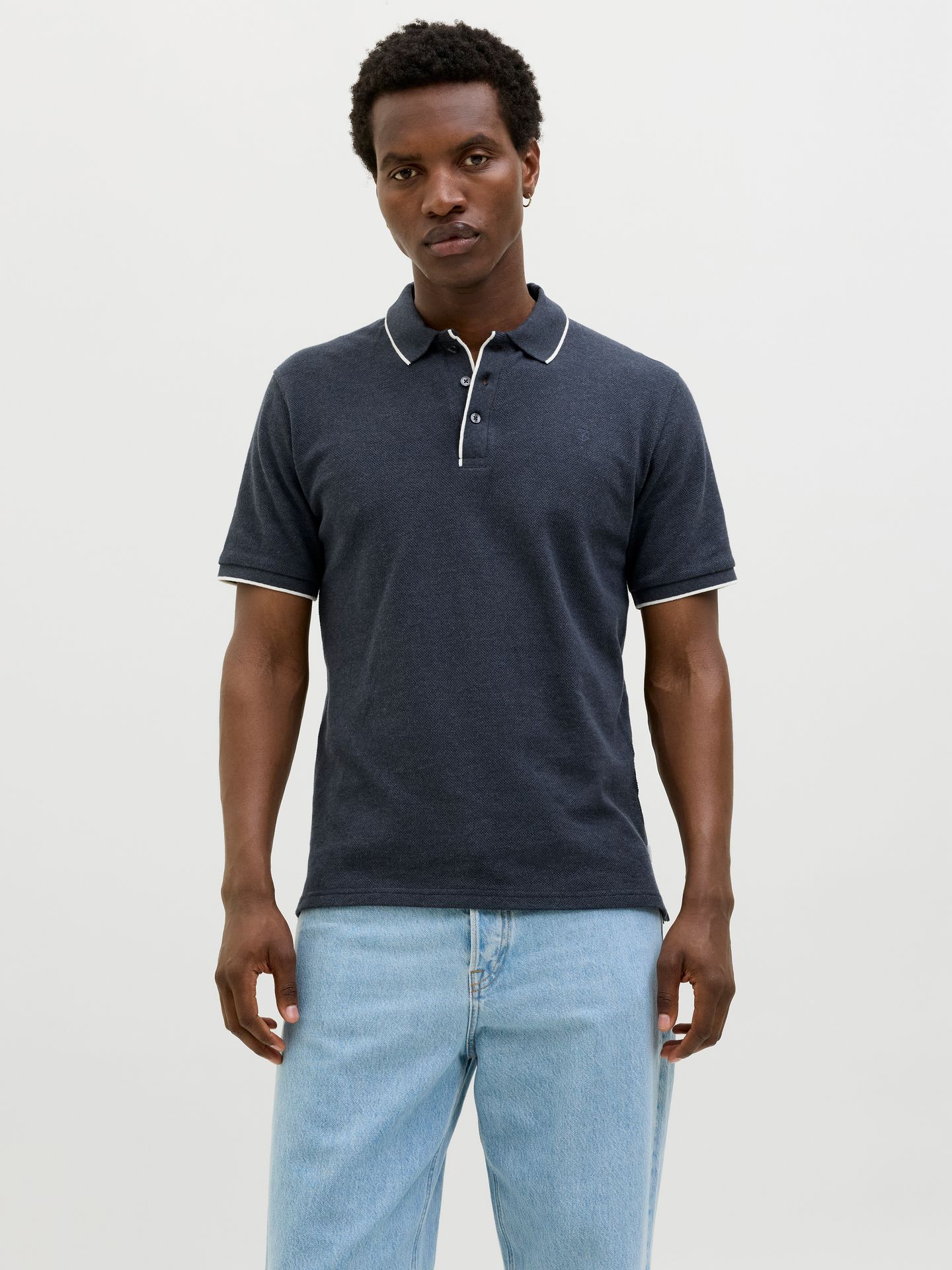 Jack & Jones JPRCCLOGAN SS POLO Navy Blazer/AOP 00113058-EKA26011400000046