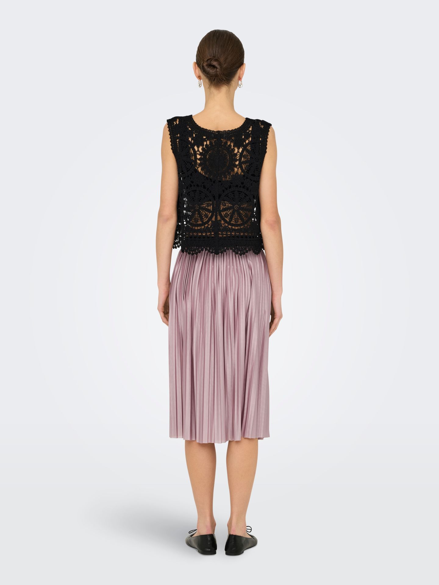 JDY JDYVIC S/L V-NECK TIE VEST KNT Black 2900156109030