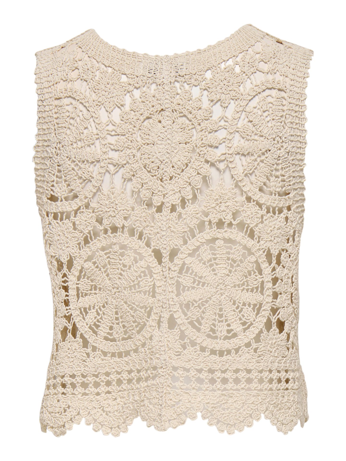 JDY JDYVIC S/L V-NECK TIE VEST KNT Tapioca 2900156108033