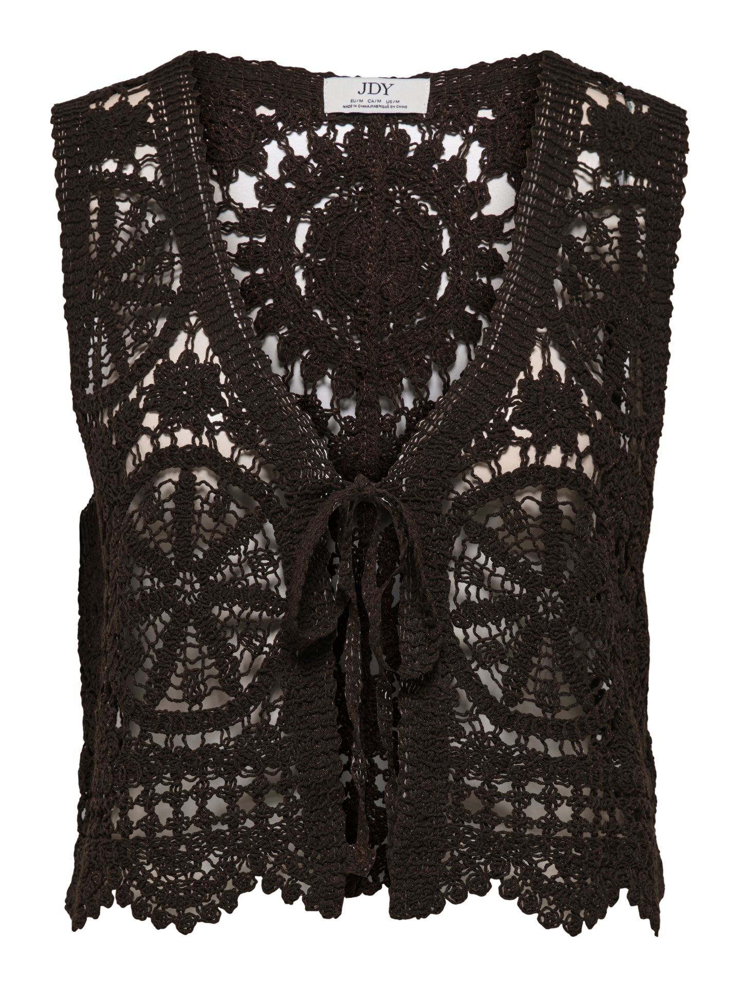 JDYVIC S/L V-NECK TIE VEST KNT