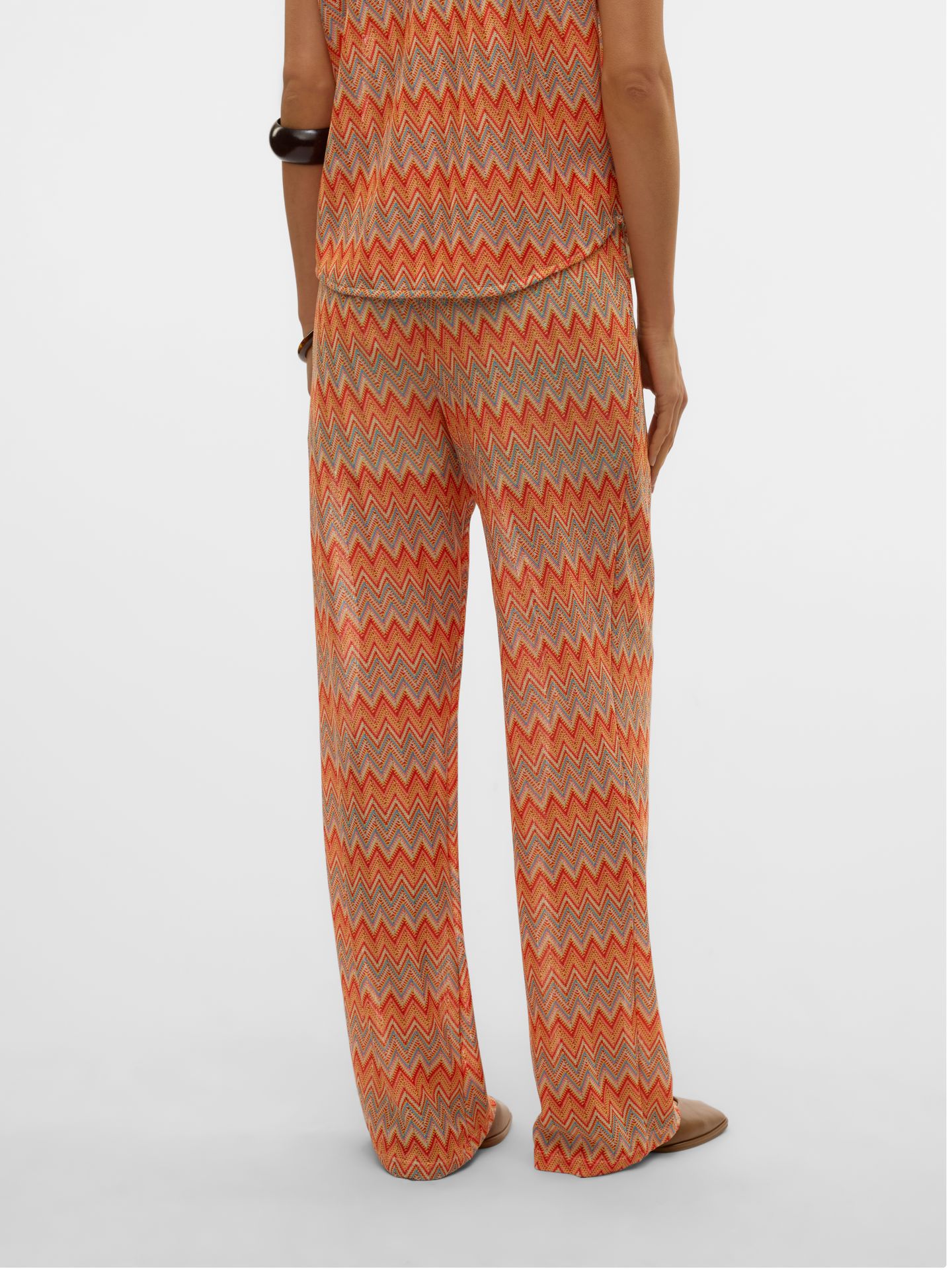 Vero Moda VMDICTE HW STRAIGHT PANTS JRS GA VO Dubarry/MELANGE 2900156114010