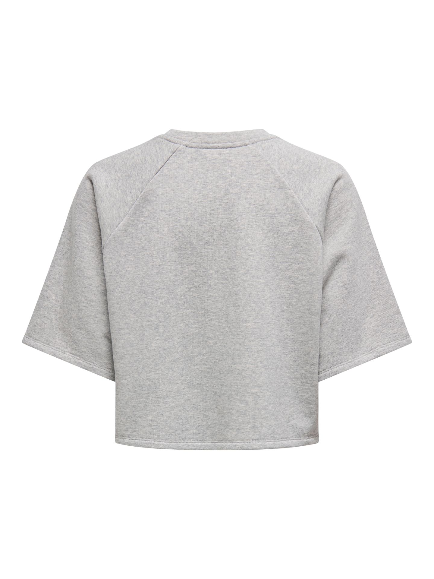 Only ONLCORA S/S PRINT O-NECK UB SWT Light Grey Melange/Soho 2900156121056