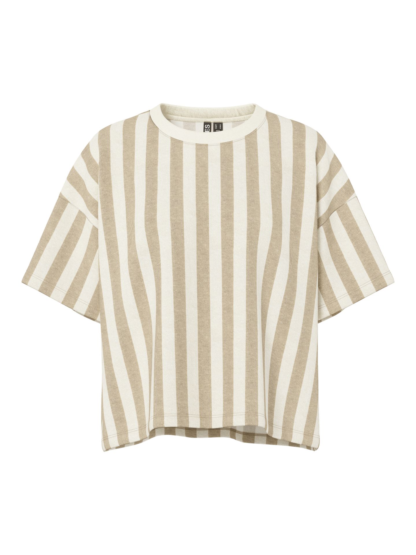 Pieces PCCHILLI SUMMER 2/4 SWT STRPE UB NO Silver Mink/NEW CLOUD DANCER 2900156124019