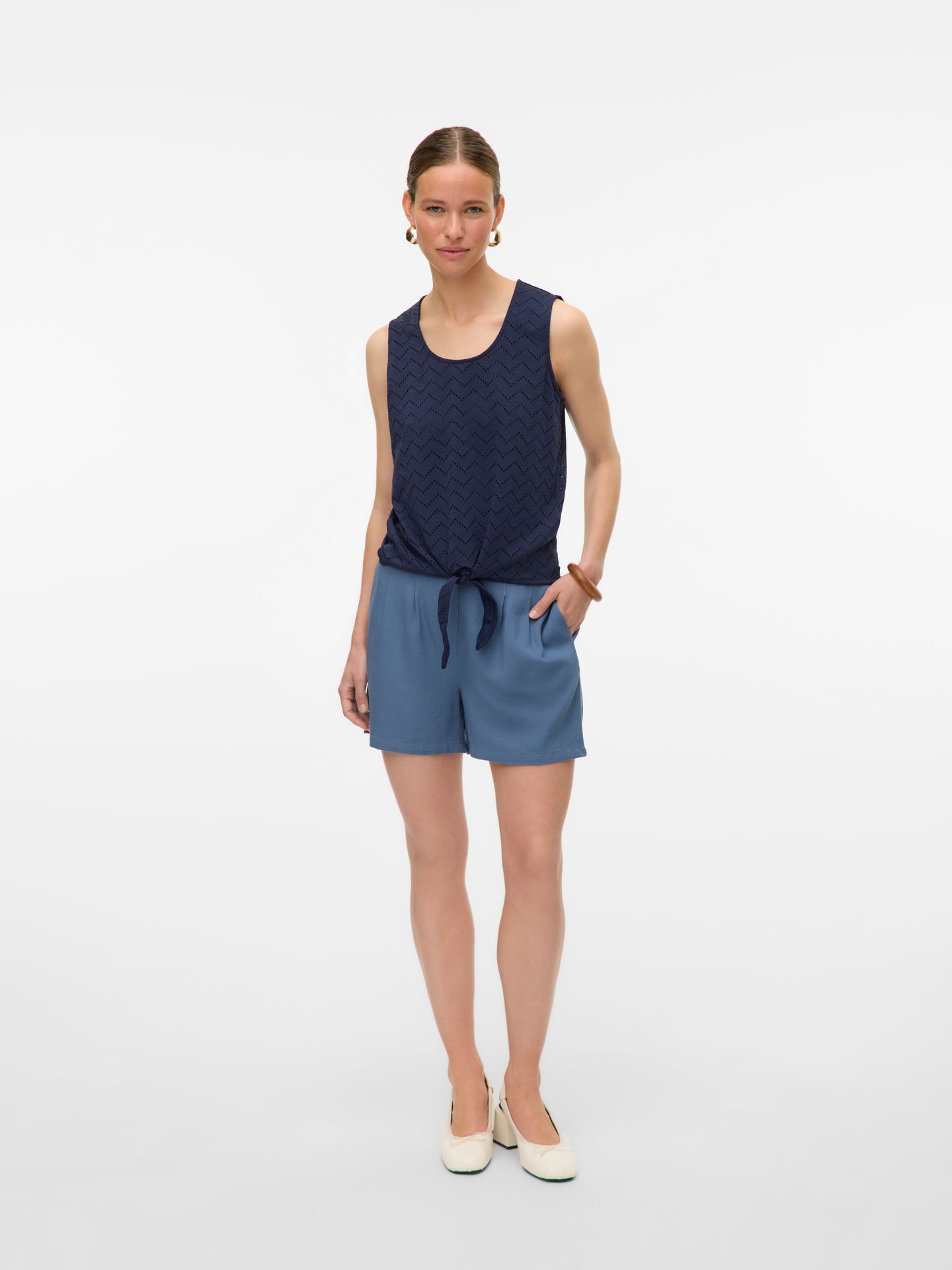 Vero Moda VMTHAS SL TIE TOP JRS GA VO Navy Blazer 2900156142020