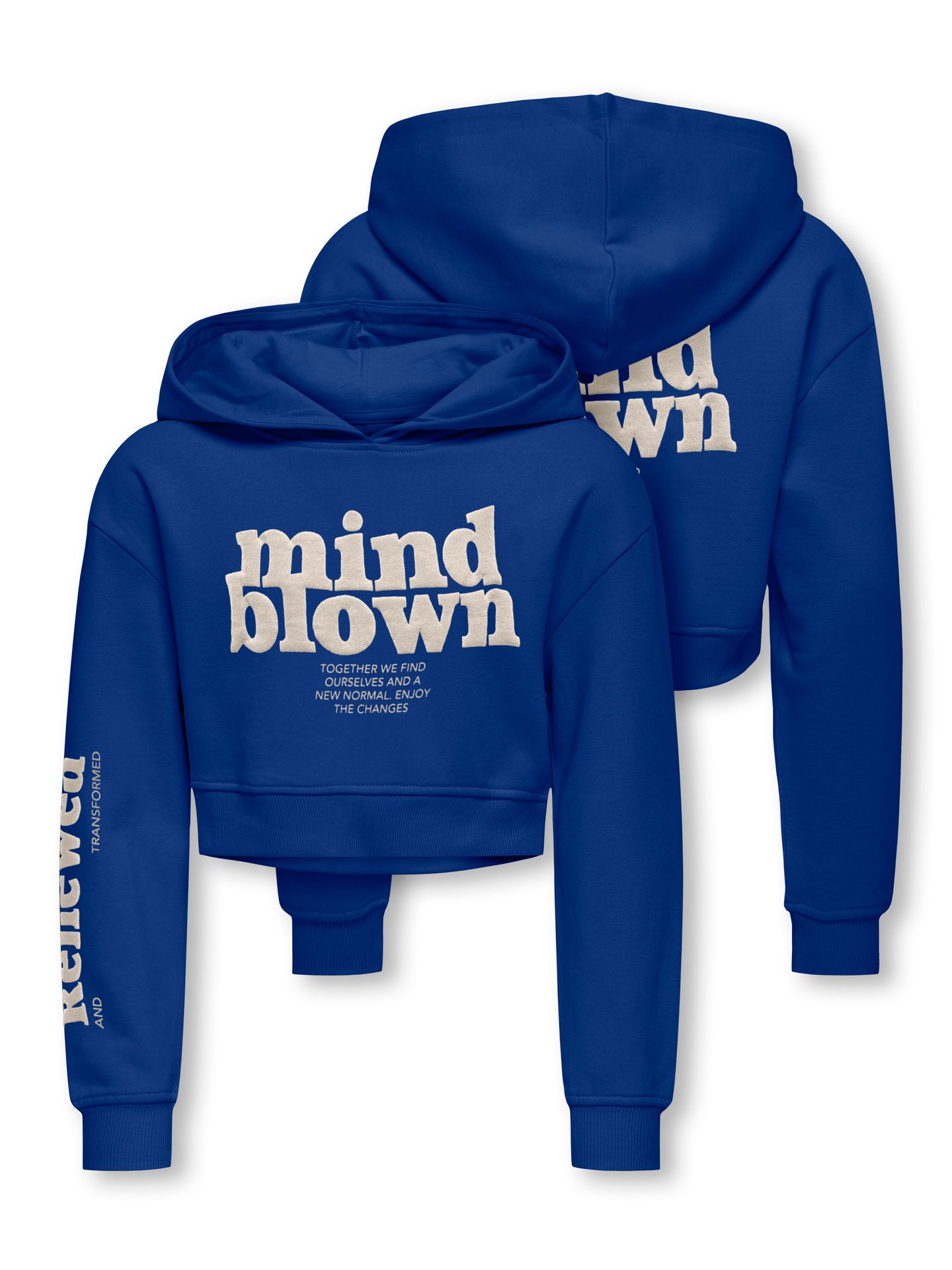 Only KOGDITTE LIFE LOVE/AMOUR LS HOOD CS Mazarine Blue/Mind Blown/BIrch 2900156146042