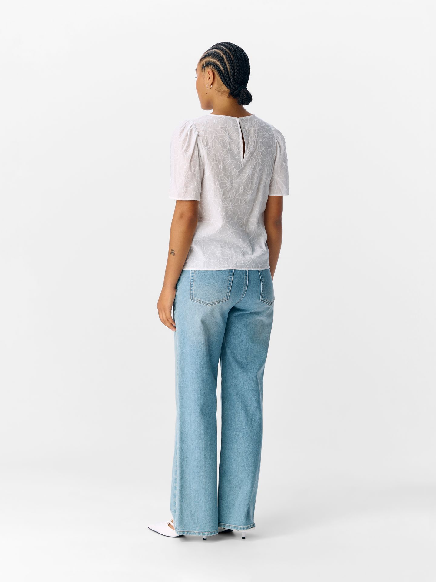 Object OBJILLY S/S RE O-NECK TOP 138 Cloud Dancer 2900156153040