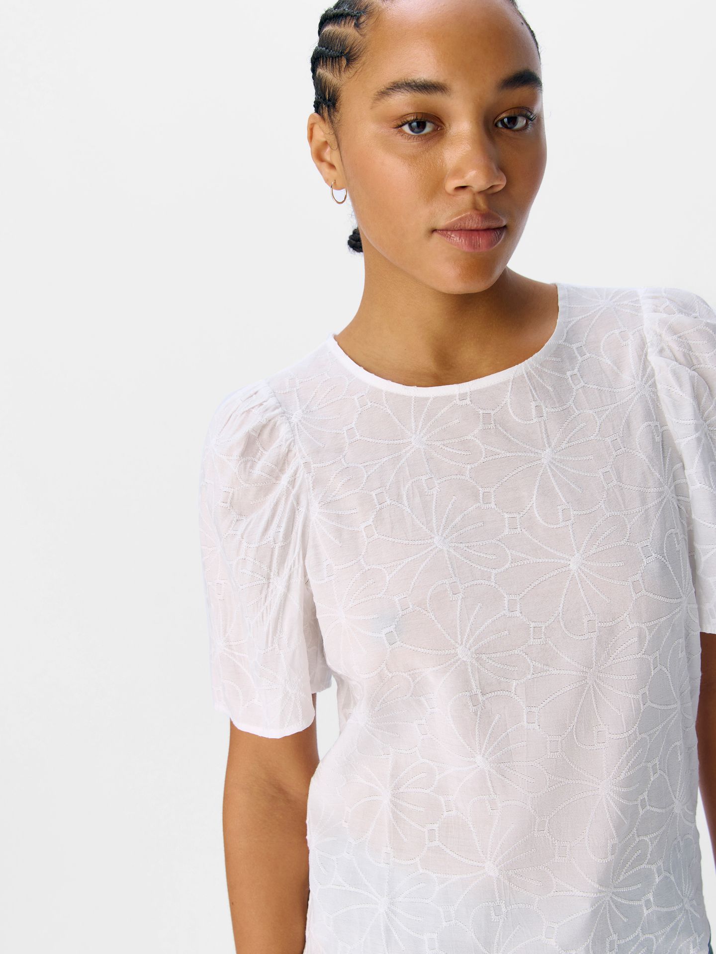 Object OBJILLY S/S RE O-NECK TOP 138 Cloud Dancer 2900156153040