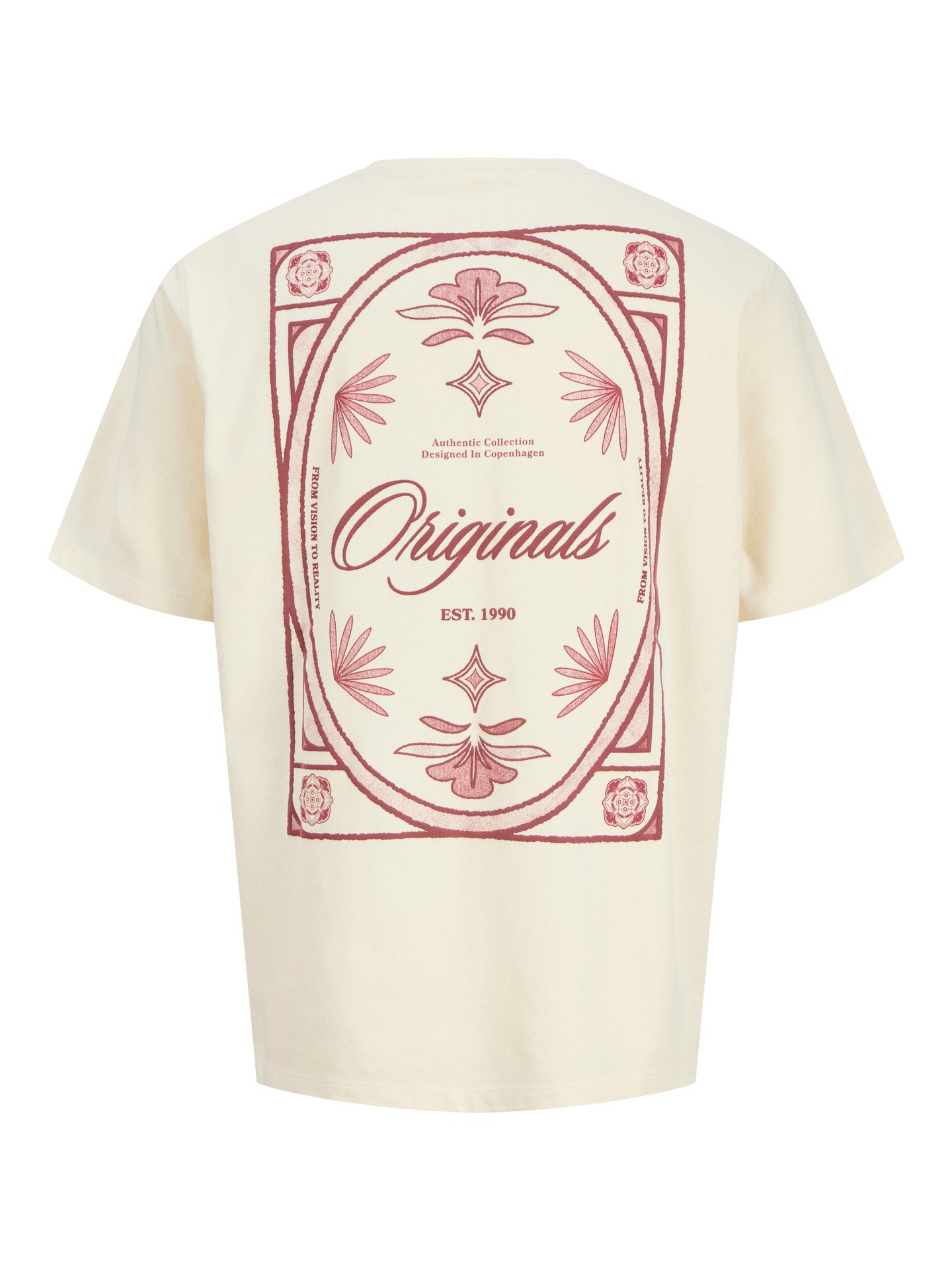 Jack & Jones JORDIA GRAPHIC BACK TEE SS CREW N J Antique White 2900156174045