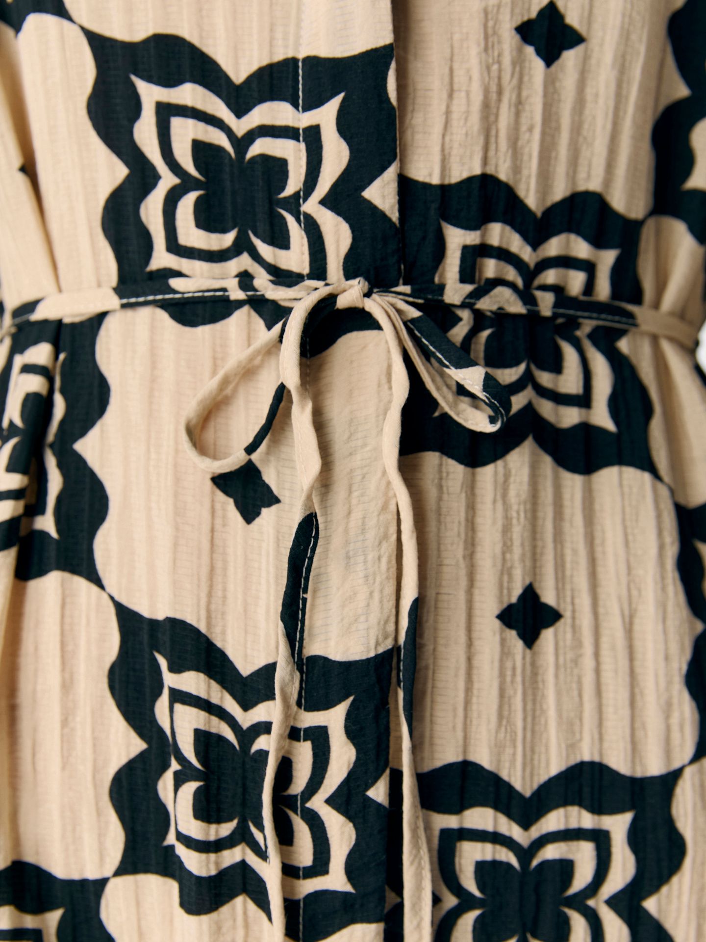 Object OBJELLA RE 2/4 MIDI DRESS 138 Sandshell/Black 2900156172058