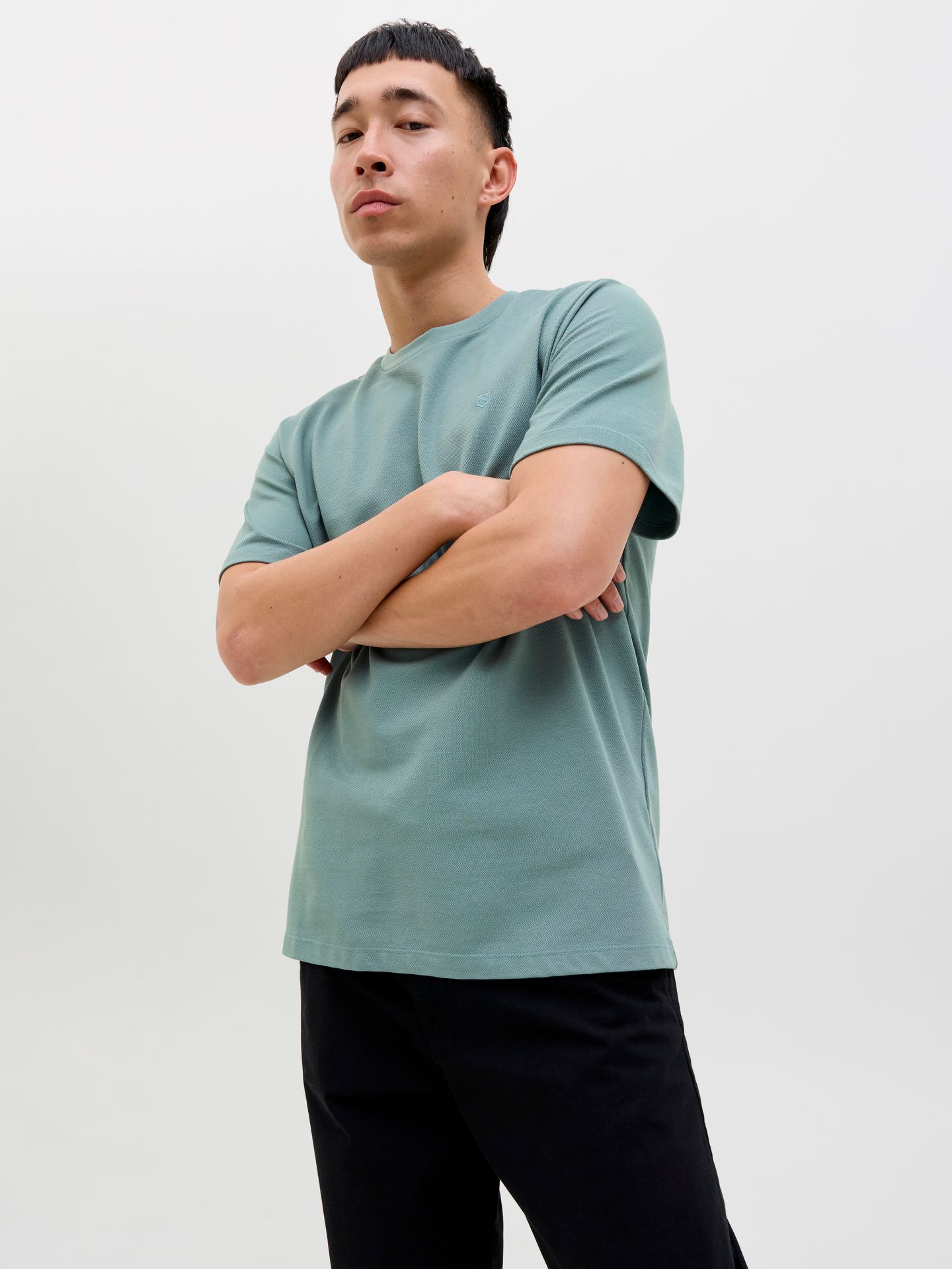 Jack & Jones JPRBLUHUG SS TEE Stormy Sea 2900156183047