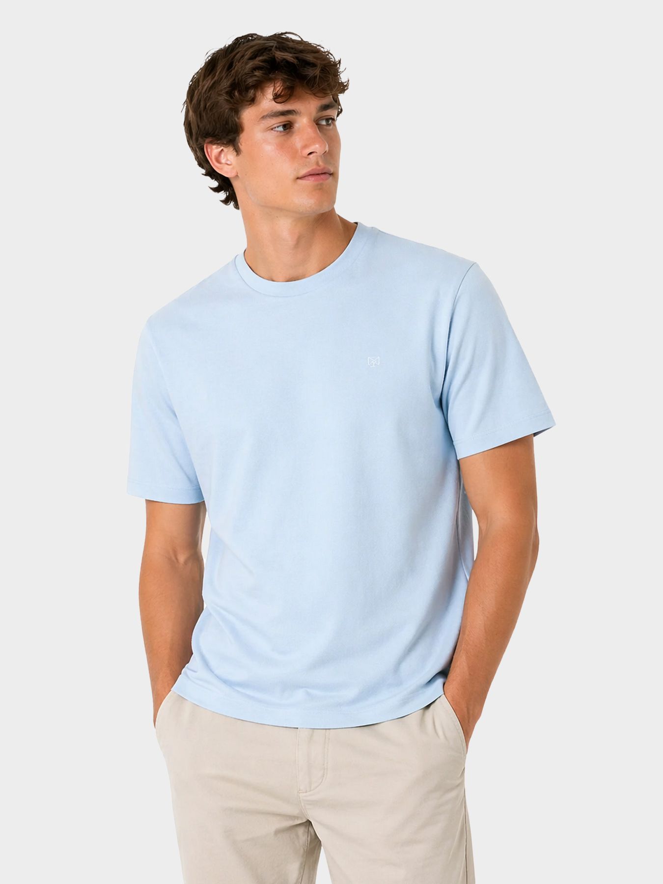 Jack & Jones JPRBLUHUG SS TEE Chambray Blue/NIGHT SKY EMBROIDERY 00113084-EKA26011400003449